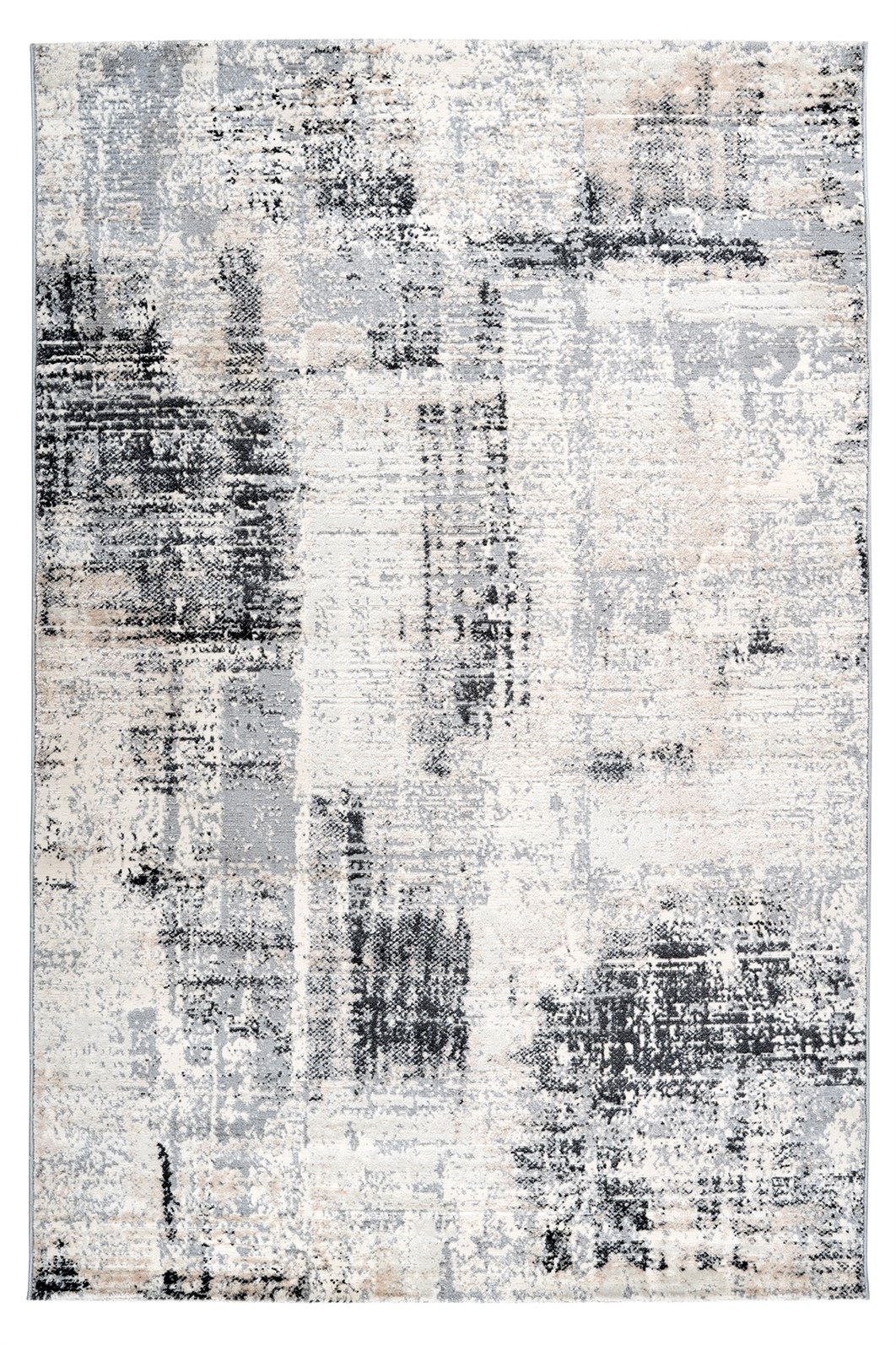Teppich KAYOOM "Sail 700", grau, B:160cm H:11mm L:230cm, Polypropylen, Teppiche, Teppich, Kurzflor, Vintage, Modernes Muster, Fußbodenheizungsgeeignet