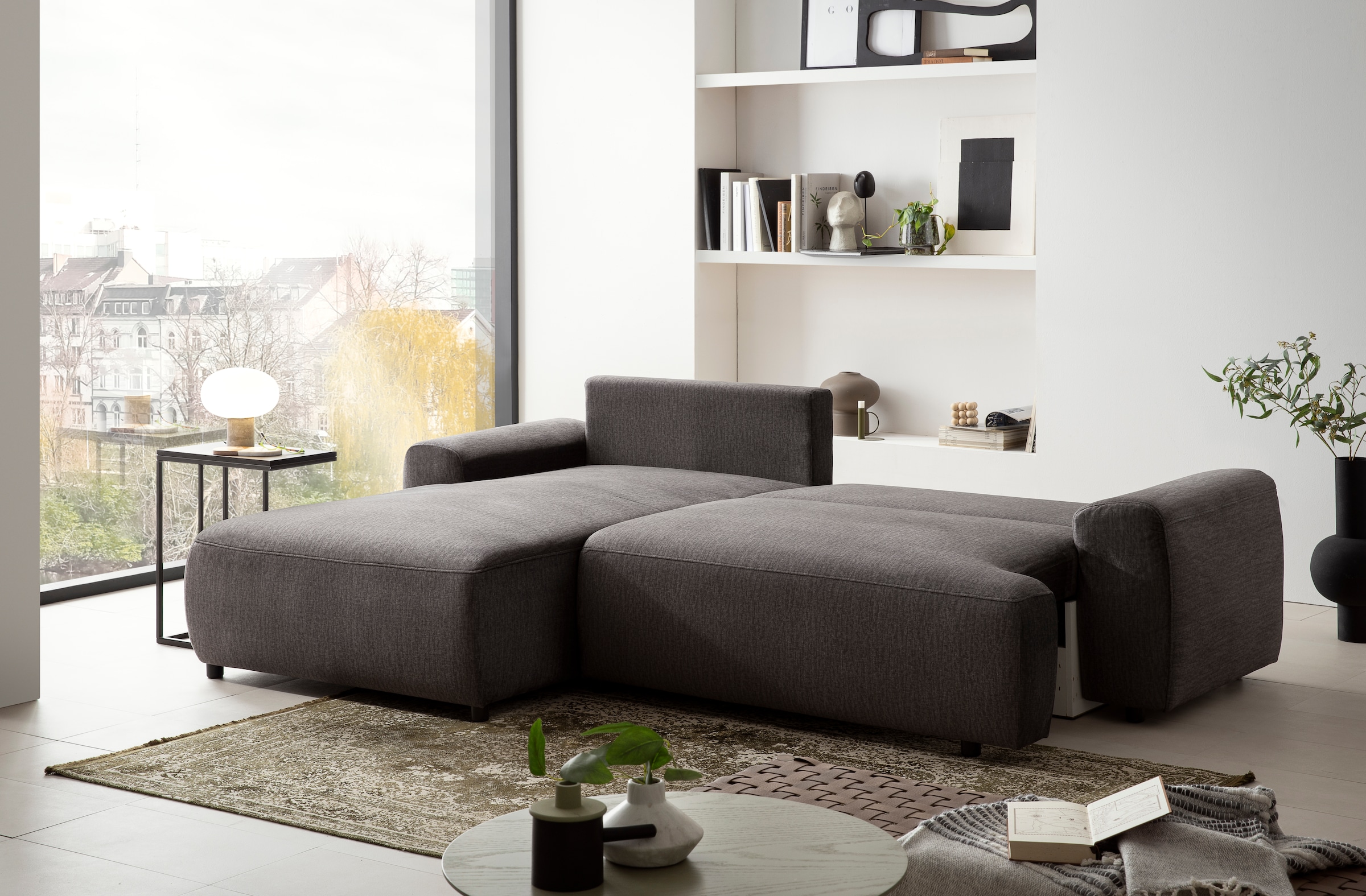 exxpo - sofa fashion Ecksofa »Game, L-Form«, inkl. Bettfunktion, Bettkasten, Zier- und Rückenkissen