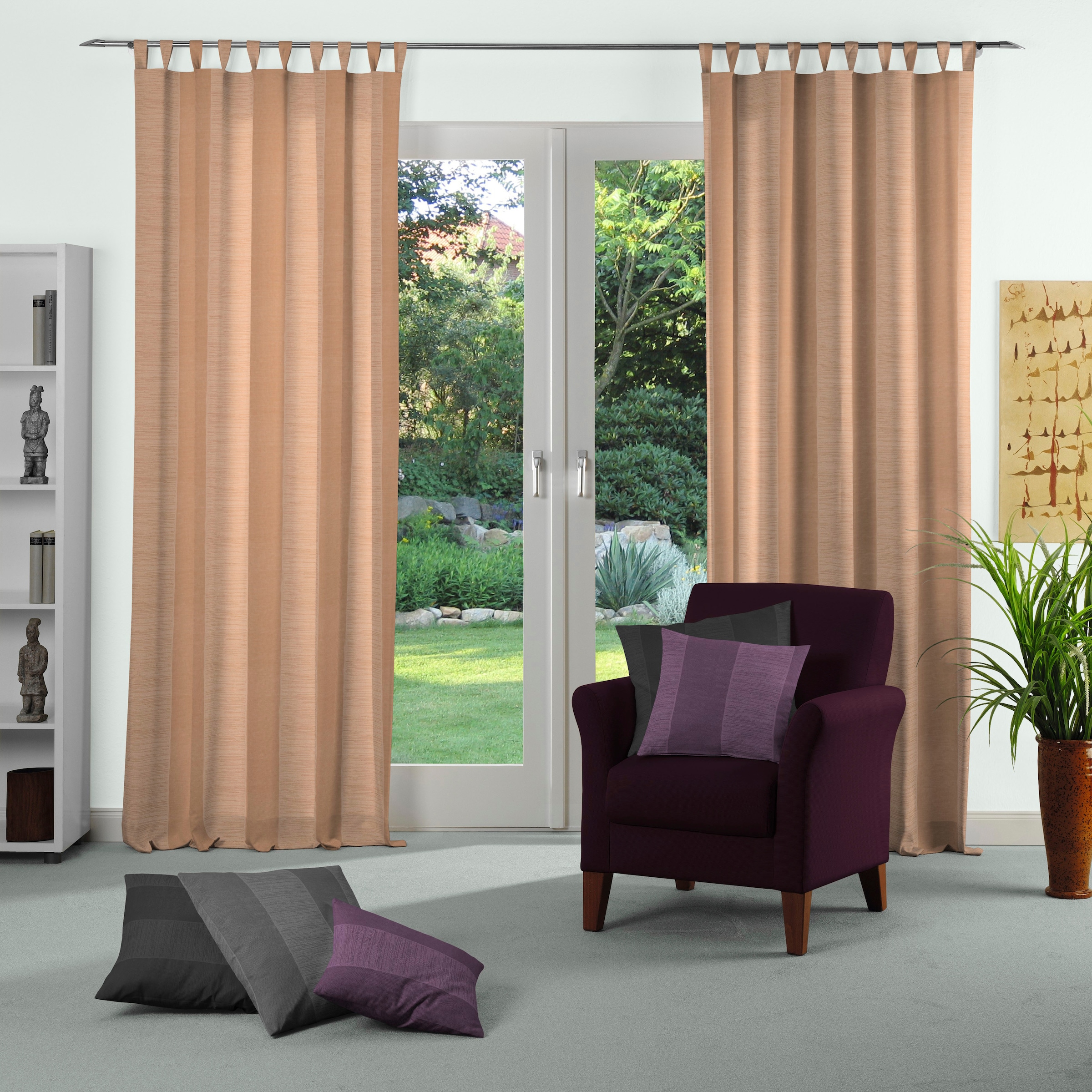 Wirth Vorhang "Niederau" Schlaufen 1 Stk. tlg. günstig online kaufen