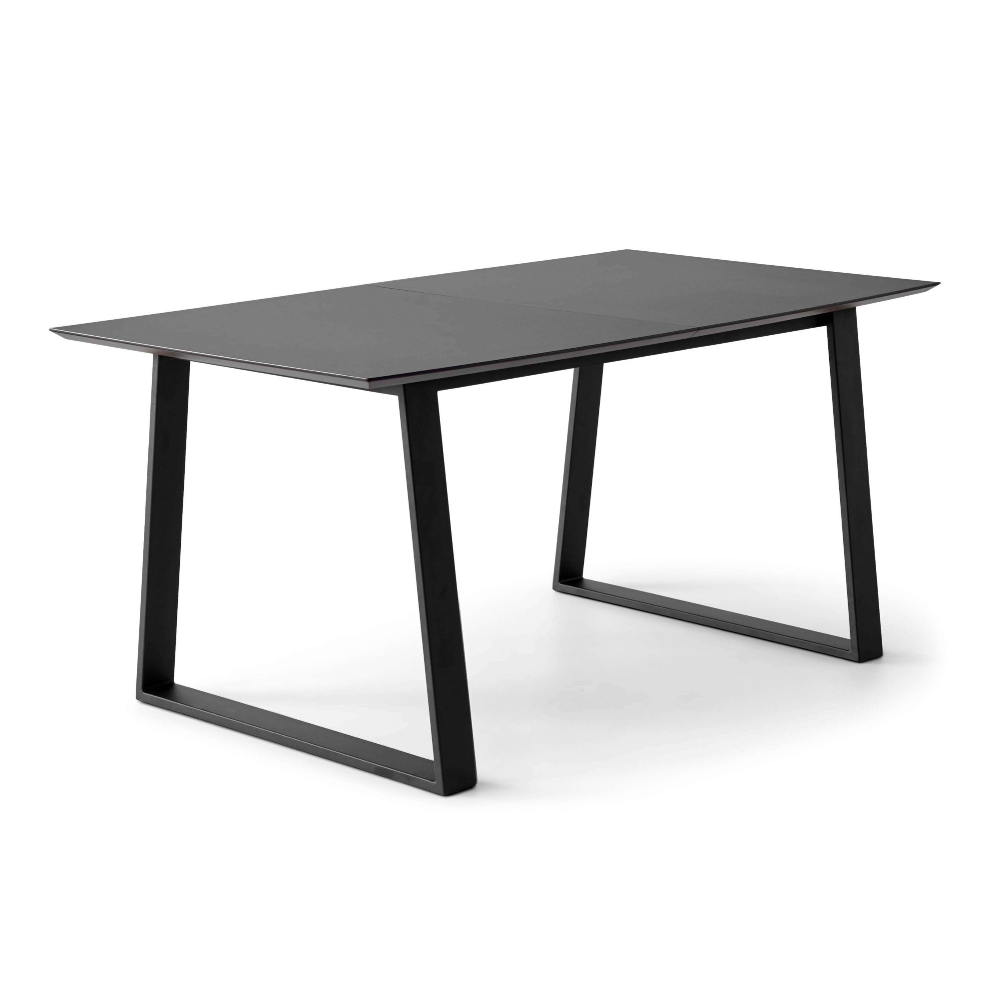 Hammel Furniture Esstisch »Meza Designtisch mit Auszugsfunktion und 2 Einlegeplatten«, bootsförmige Tischplatte MDF,Trapez gestell, in zwei Breiten