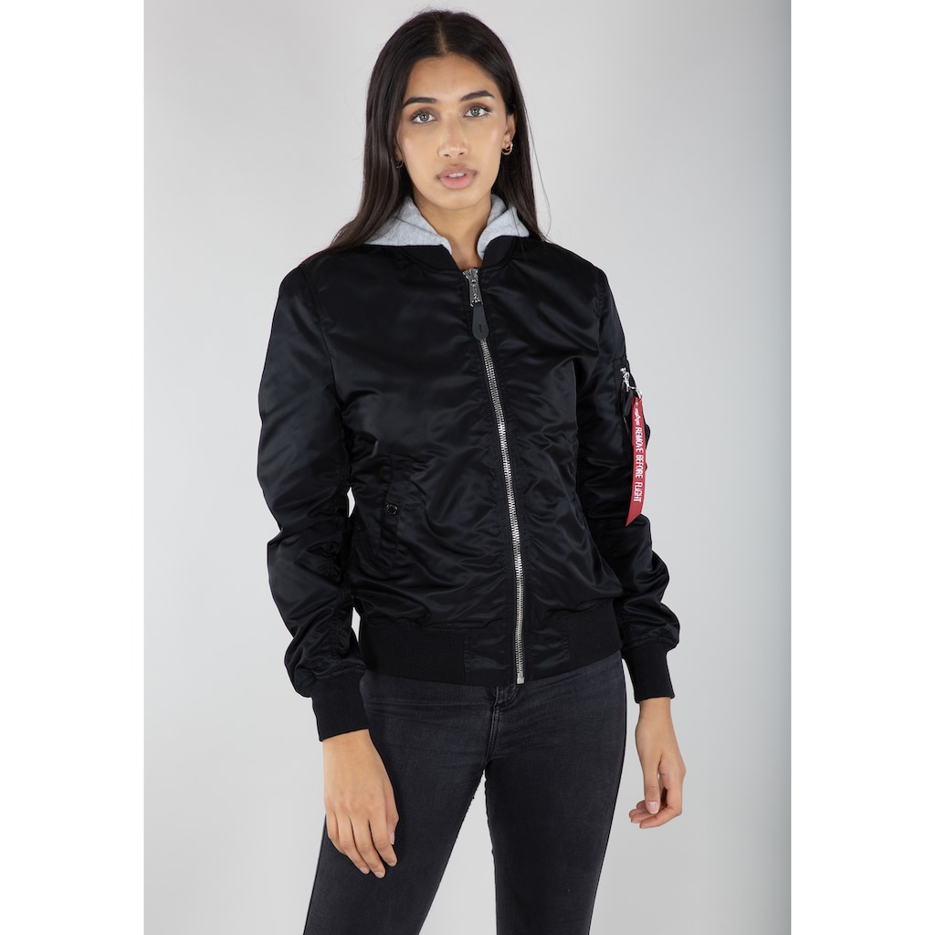 Alpha Industries Bomberjacke »ALPHA INDUSTRIES Women - Bomber Jackets MA-1 Hooded Wmn«