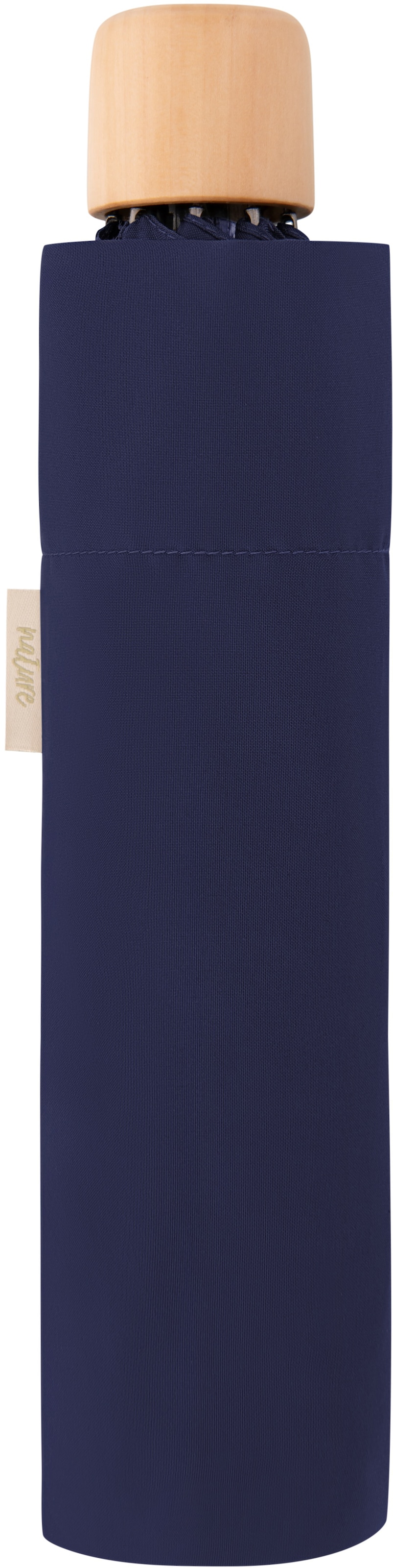 doppler® Taschenregenschirm bestellen | aus schützt Mini, mit Wald »nature deep recyceltem blue«, BAUR Griff aus FSC®- weltweit Material 