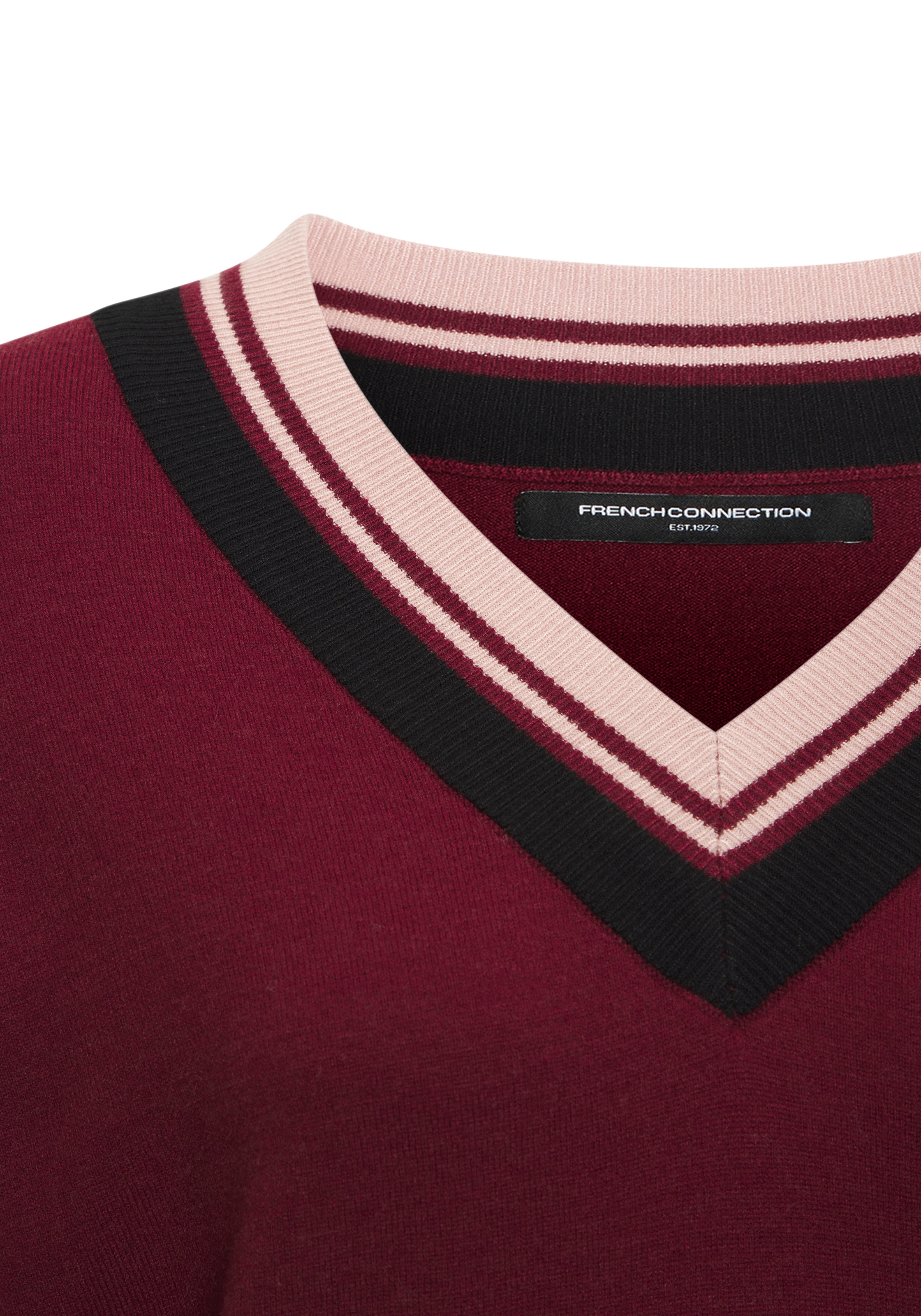 French Connection Strickpullover, mit Kontraststreifen