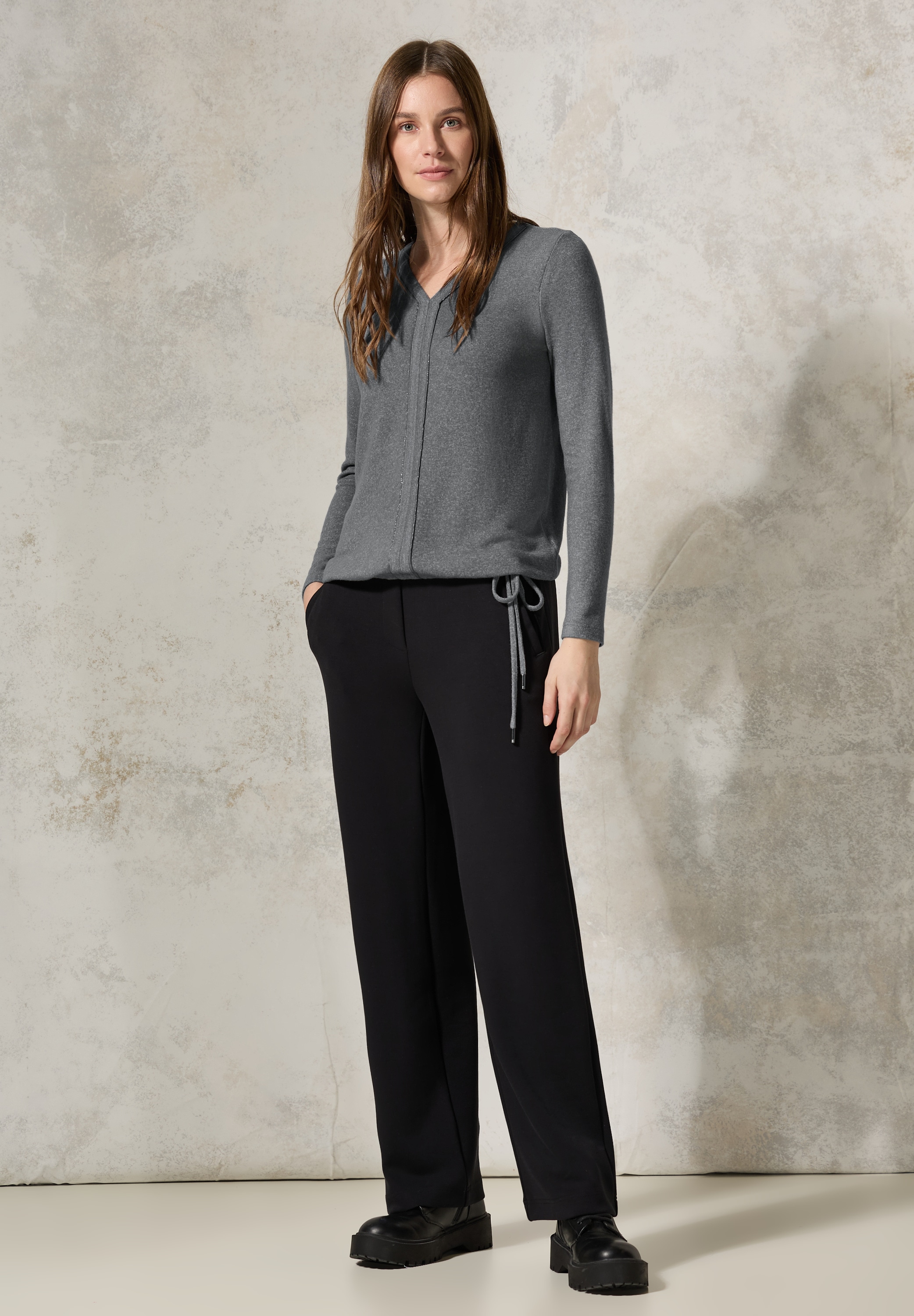 Cecil Langarmshirt, aus strecthigem Viskosematerial