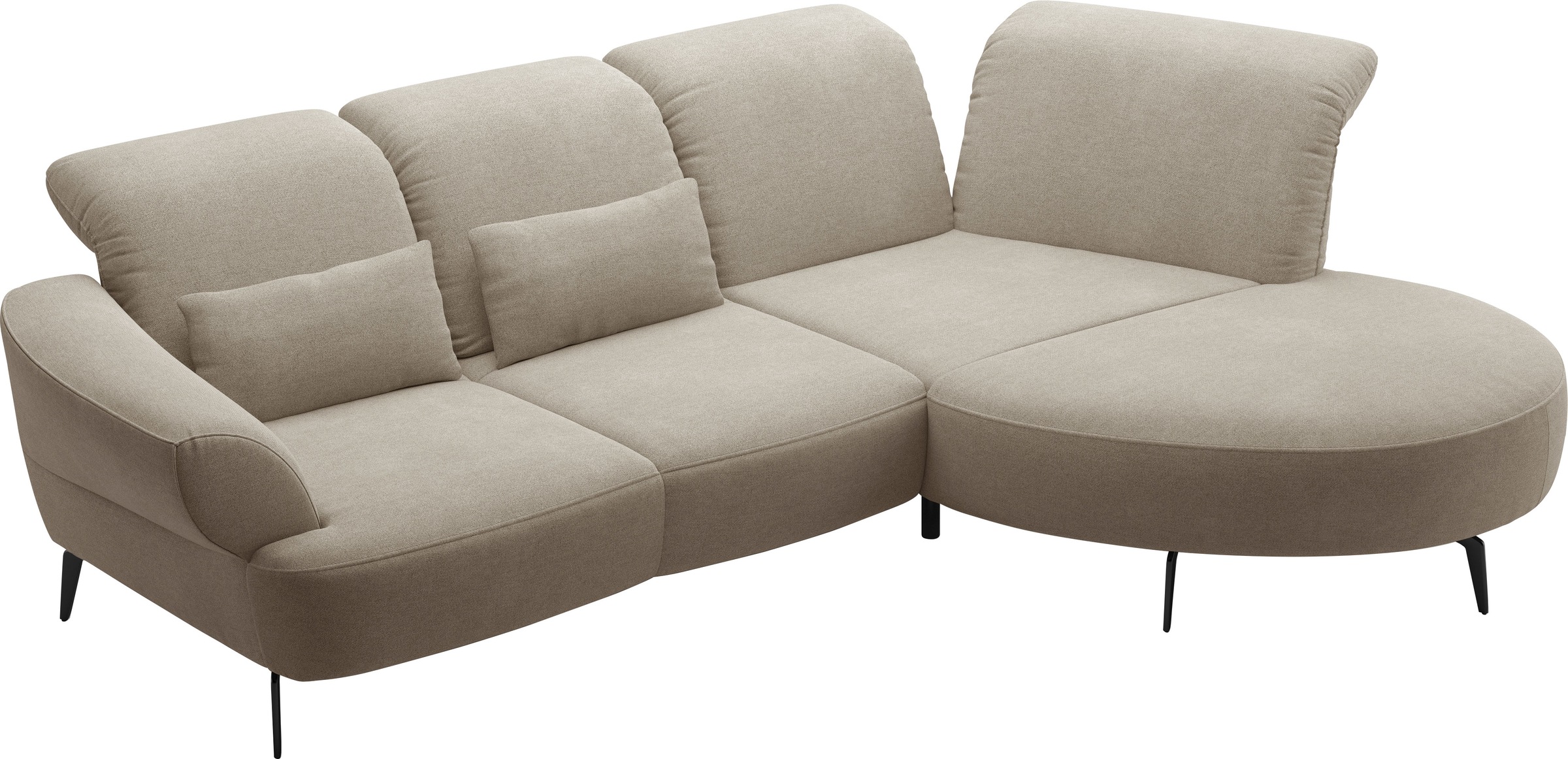 sit&more Ecksofa »Dance«, inkl.System Click&Seat und Sitztiefenverstellung