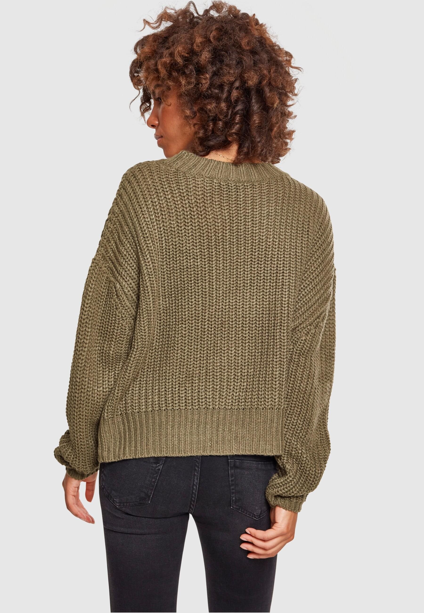 URBAN CLASSICS Rundhalspullover »Urban Classics Damen Ladies Wide Oversize Sweater«, (1 tlg.)