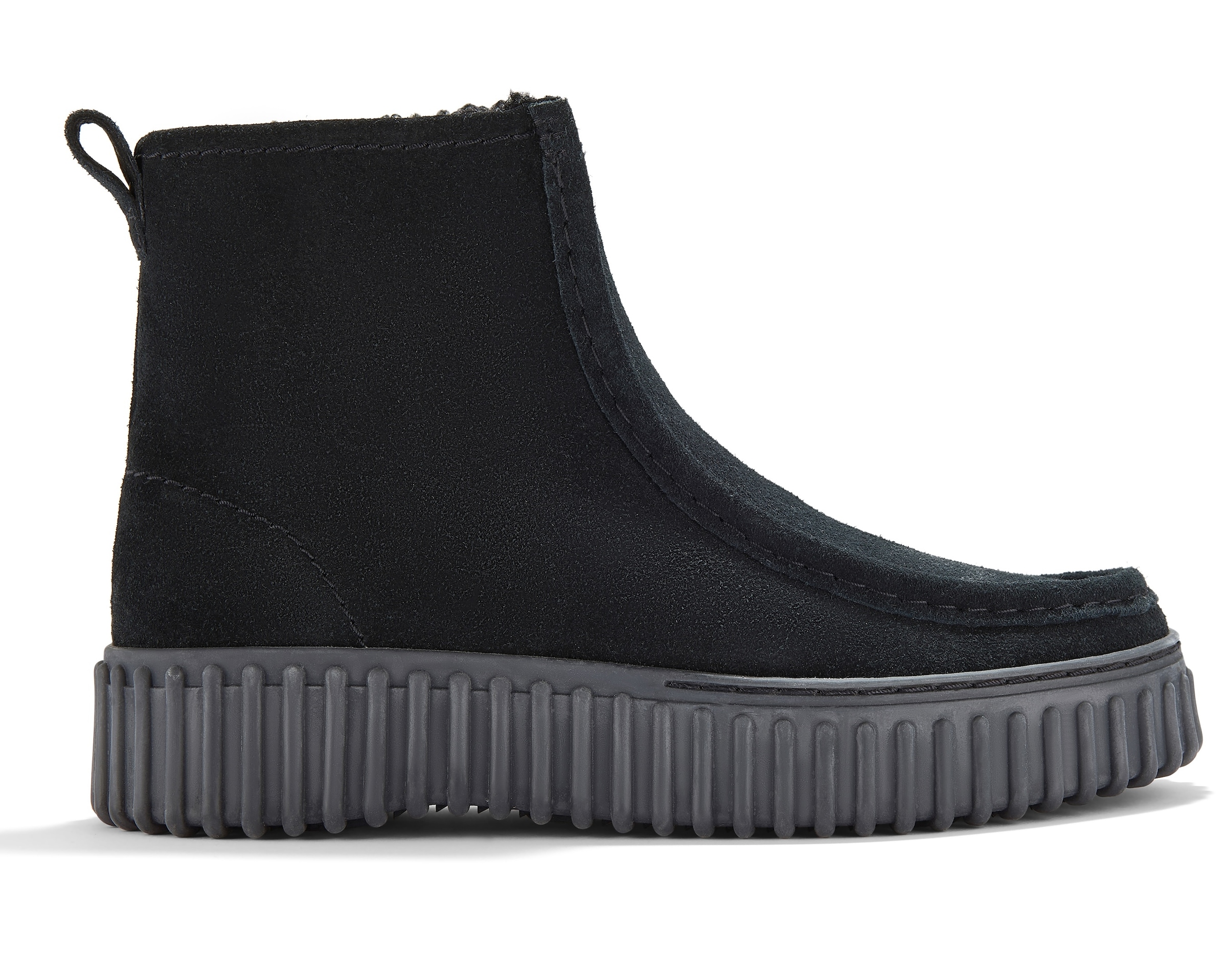Clarks Winterboots »Torhill Cozy«, Plateauboots mit modischer Ziernaht