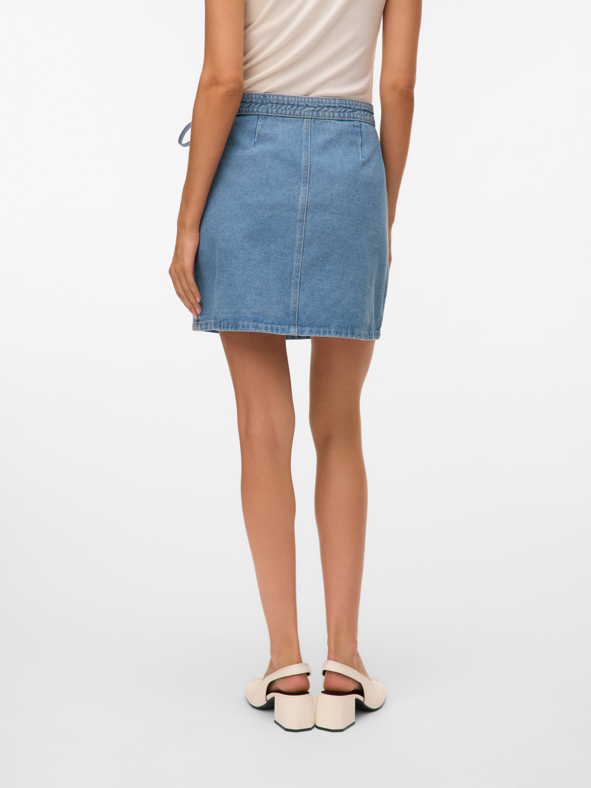 Vero Moda Jeansrock "VMLIZA MR SHORT DENIM WRAP SKIRT GA NOOS" Baumwollmisc günstig online kaufen