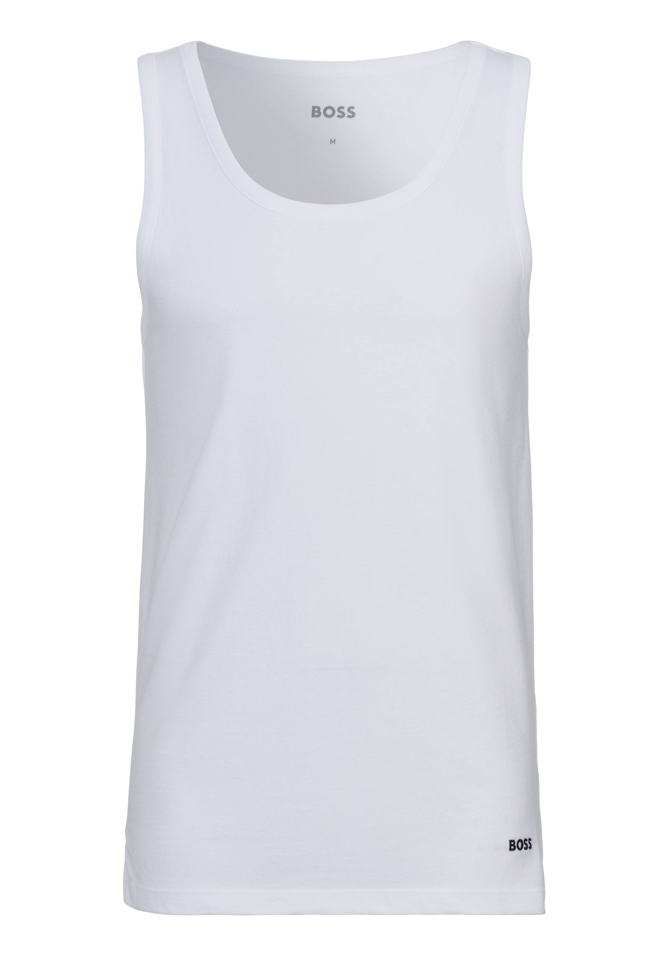 BOSS Tanktop, (Packung, 3 tlg.), mit BOSS Stickerei