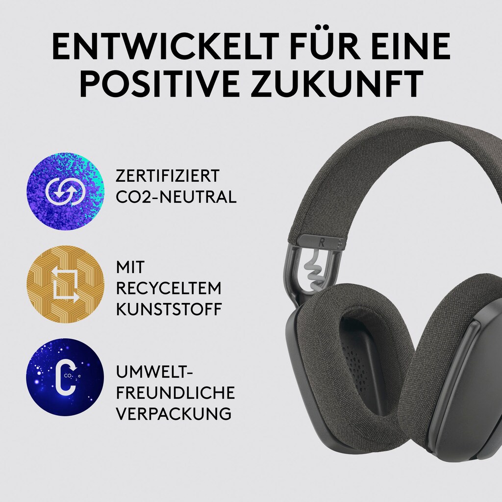 Logitech Gaming-Headset »Zone Vibe 125«, Bluetooth, Freisprechfunktion-Active Noise Cancelling (ANC)