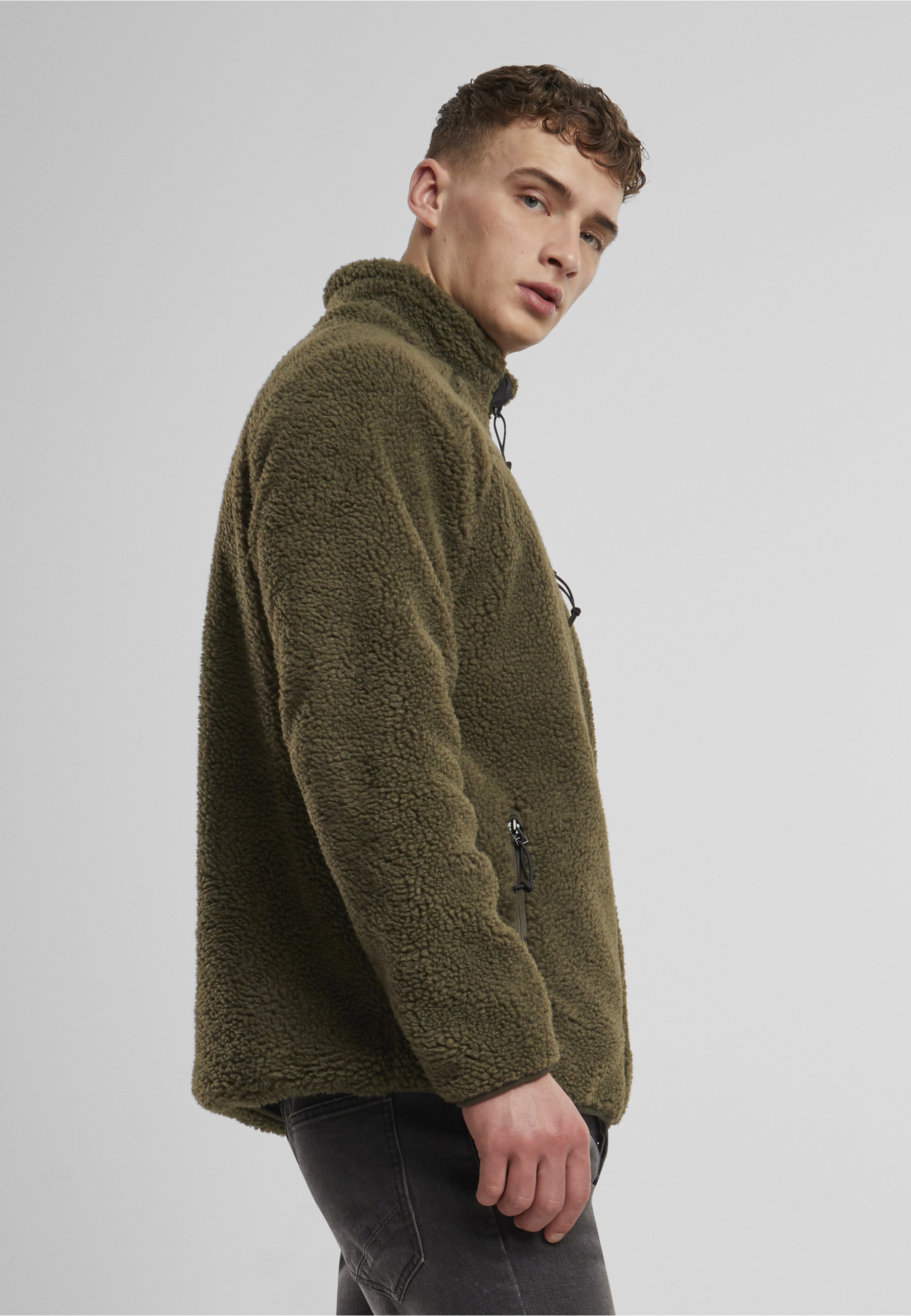 Brandit Allwetterjacke »Brandit Herren Teddyfleece Jacket« 1 Stk. tlg. ohne Kapuze