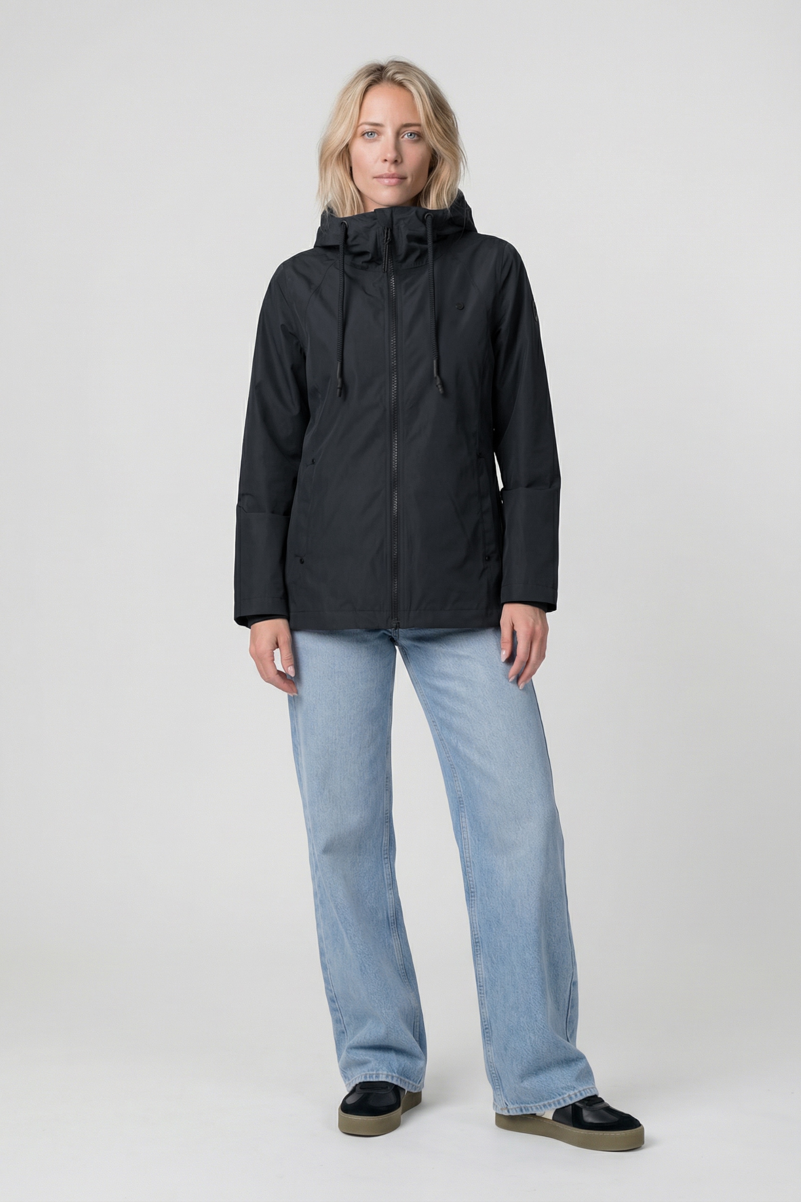 Alife & Kickin Sommerjacke »Damen PaolinaAK A Übergangsjacke, Jacke« Übergangsjacke mit Kapuze und Tunnelzug in recyceltem Materialmix