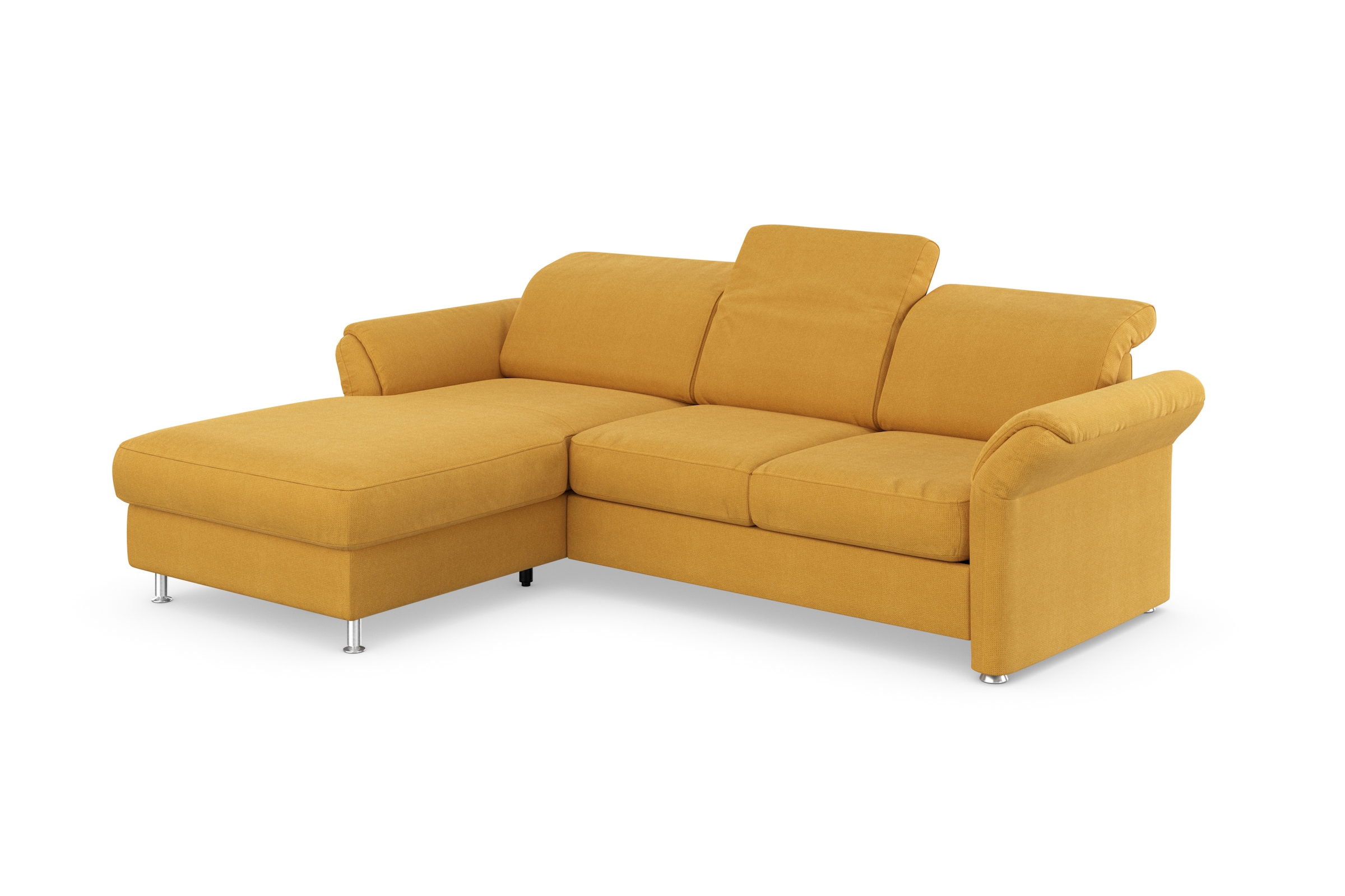 sit&more Ecksofa »Apulia L-Form«, wahlweise Bettfunktion, Bettkasten und Kopf- und Armteilverstellung