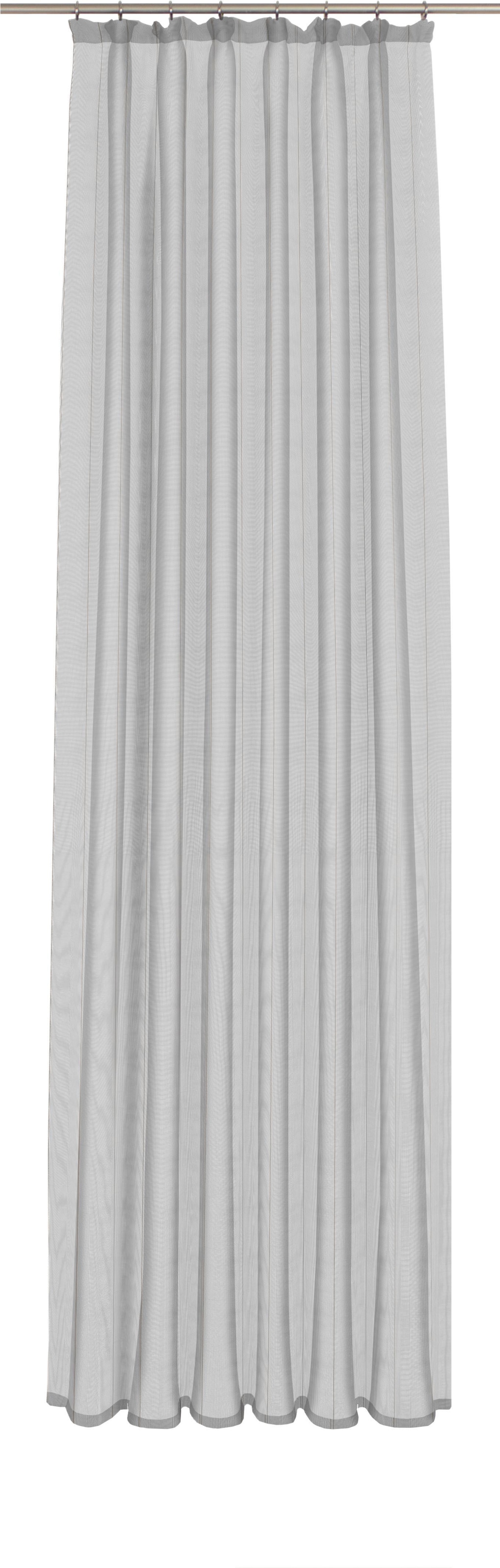 Gardine WIRTH, B:750cm H:245cm, braun, Jacquard, Polyester, Wohnzimmer, Gardinen, "Chiara"