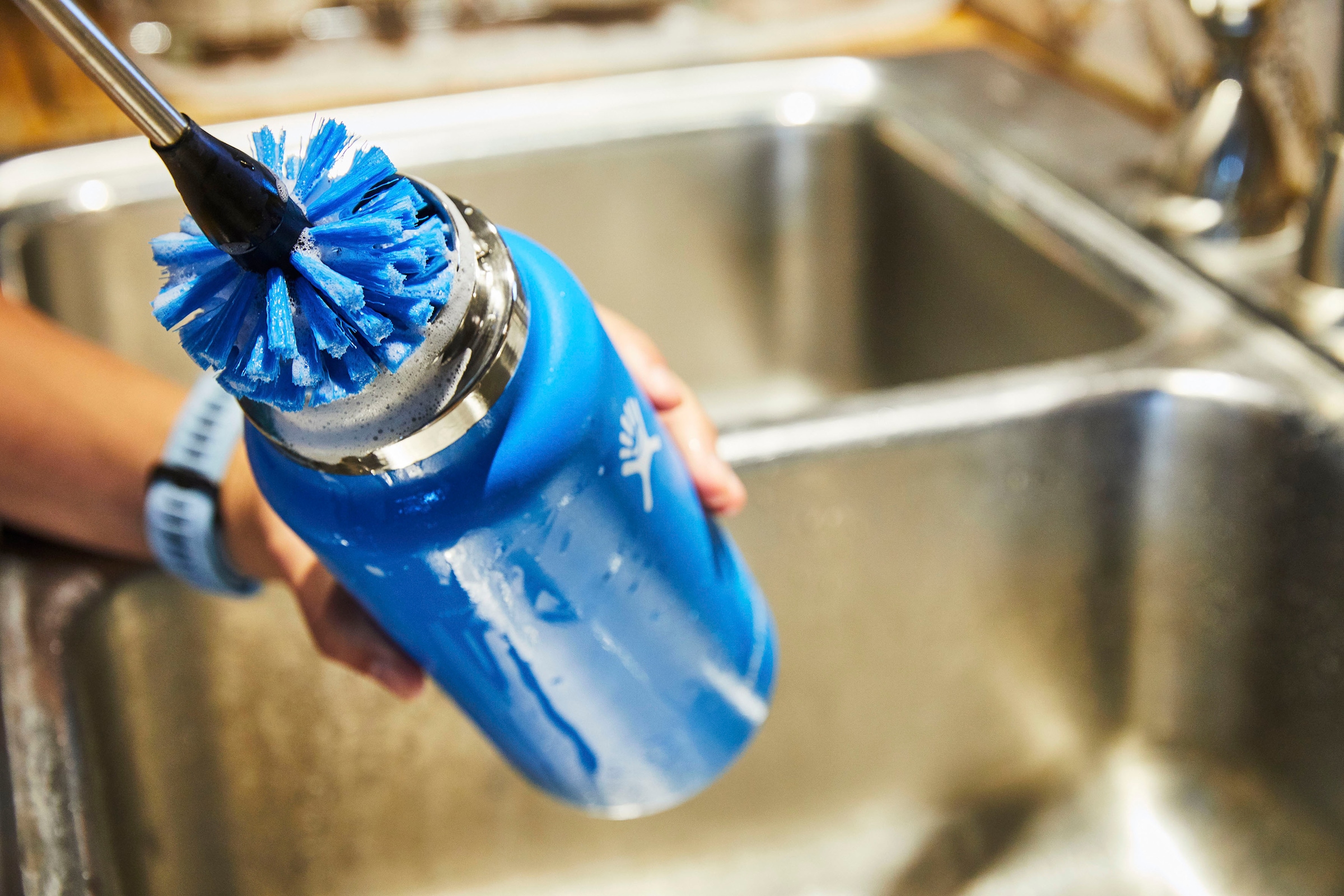 Hydro Flask Reinigungsbürste »BOTTLE BRUSH PACIFIC«, 1 St., strapazierfähige Nylonborsten, rutschfester Griff