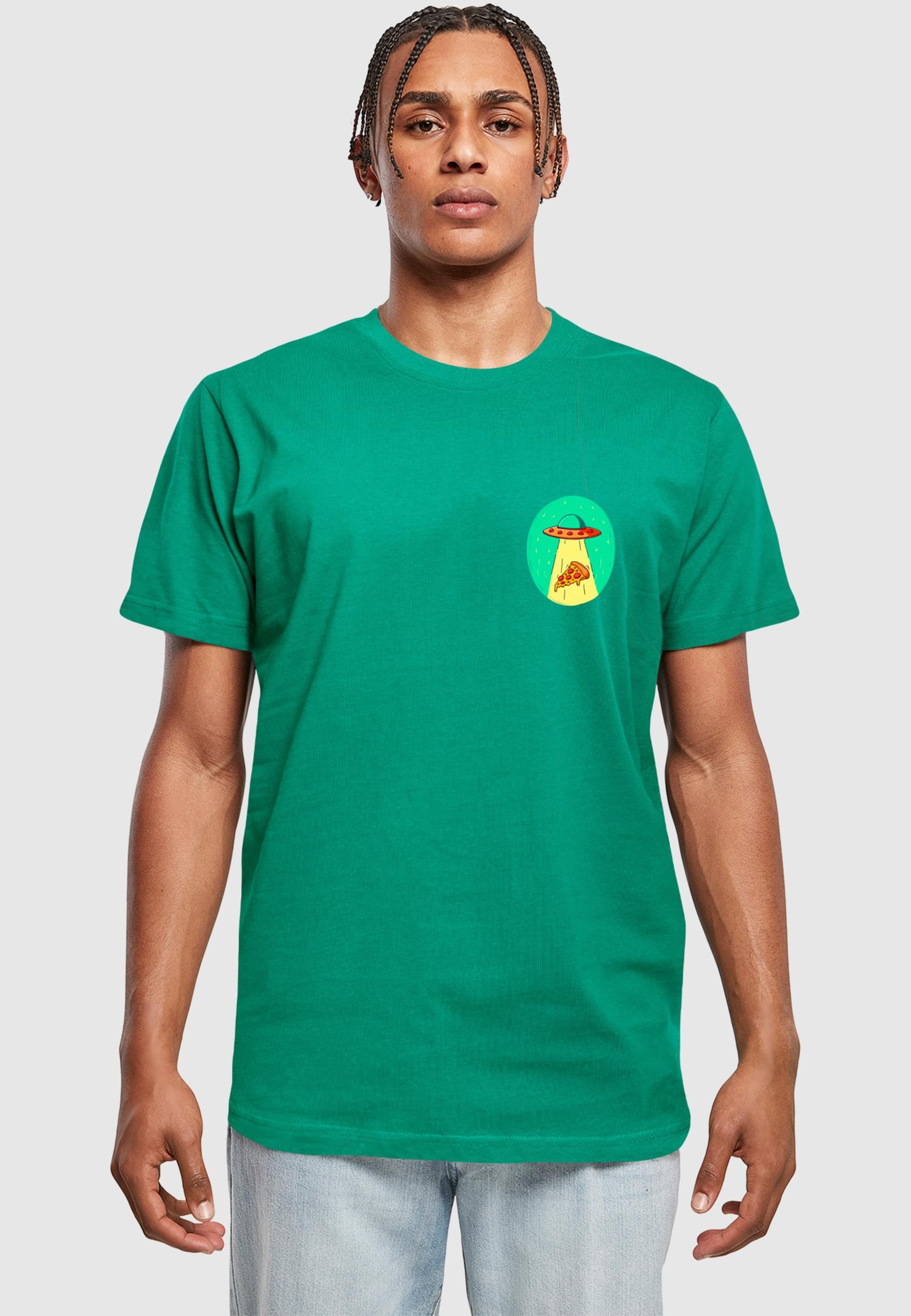 MisterTee T-Shirt »MisterTee Herren Ufo Pizza Tee«, (1 tlg.)