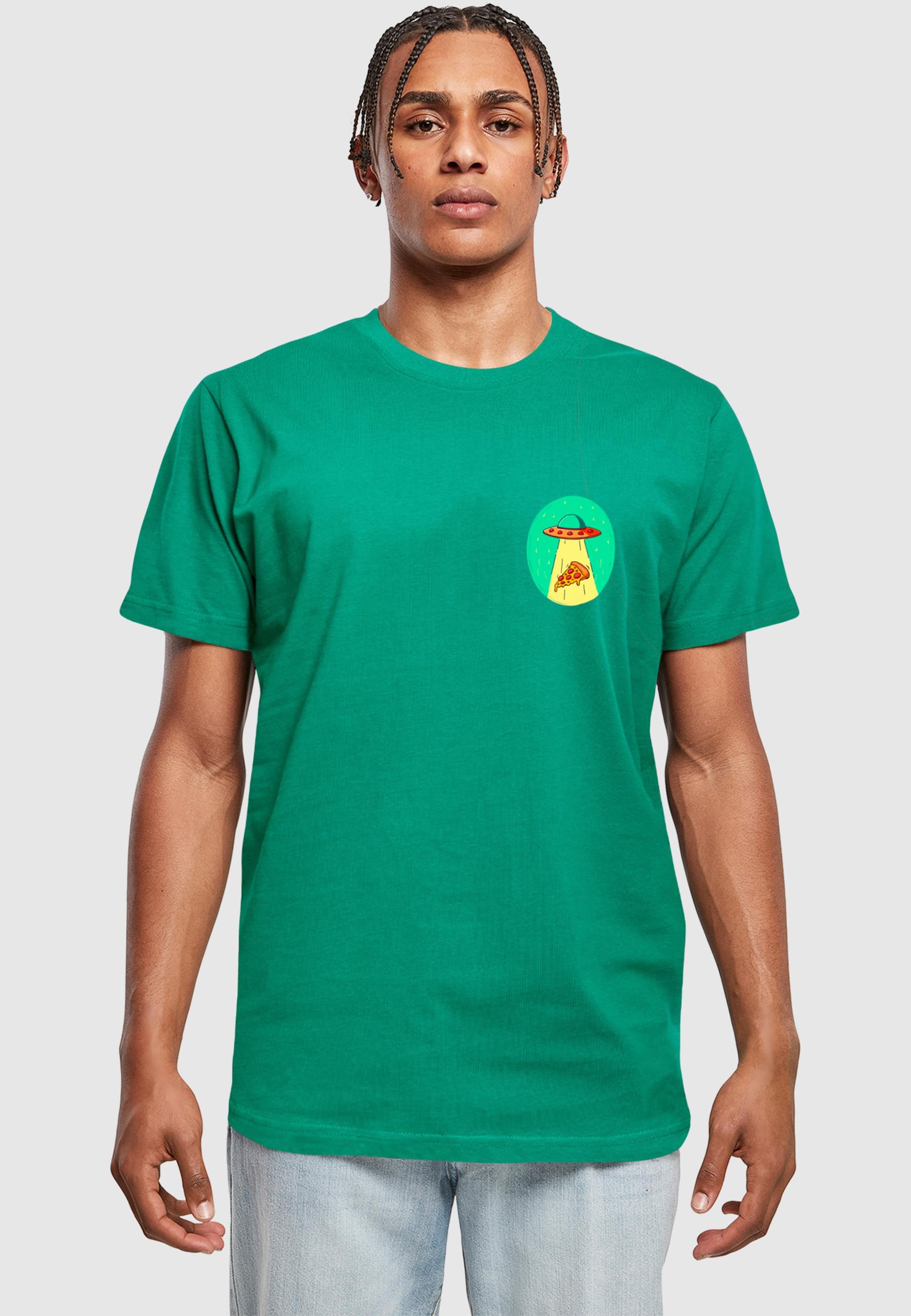 Thumbnail - MisterTee T-Shirt "MisterTee Herren Ufo Pizza Tee", (1 tlg.)