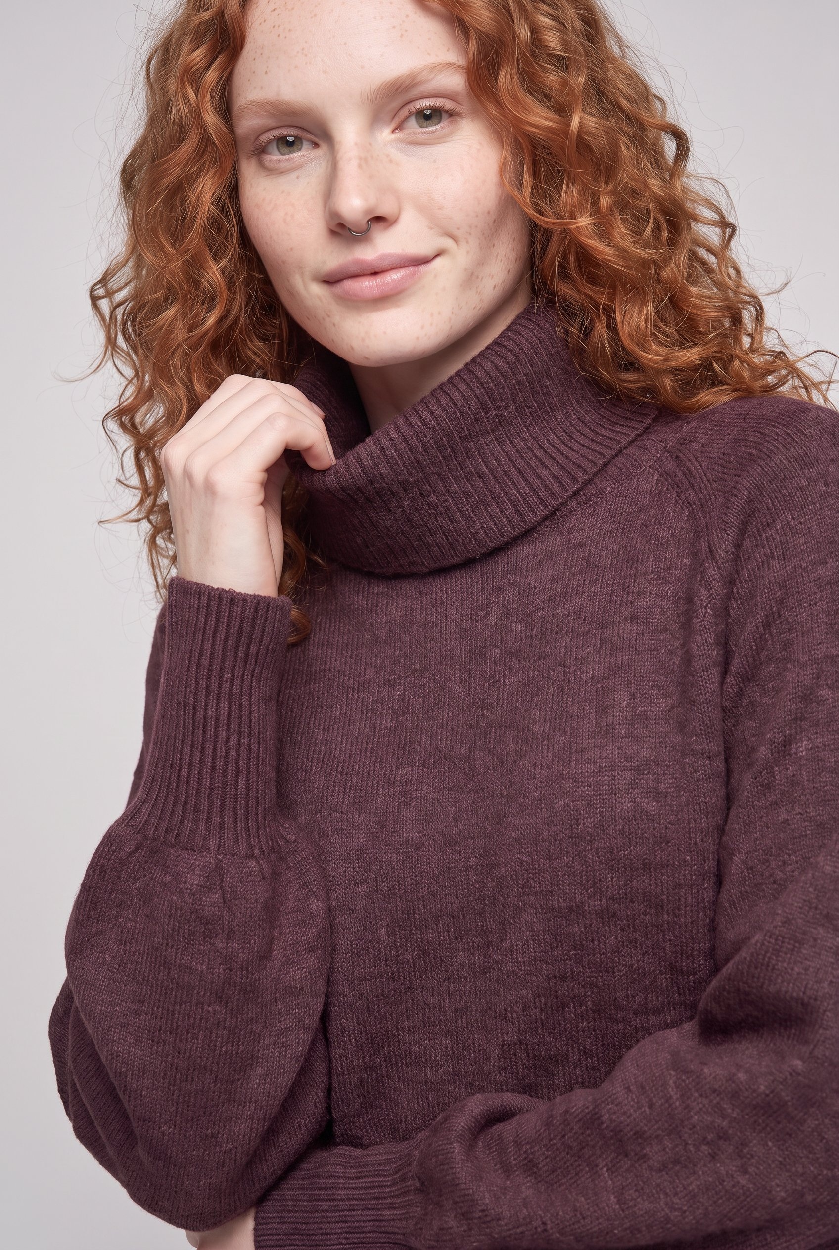 ONLY Rollkragenpullover »ONLOLIVIA LS ROLL NECK CC KNT« Materialmix, regular fit
