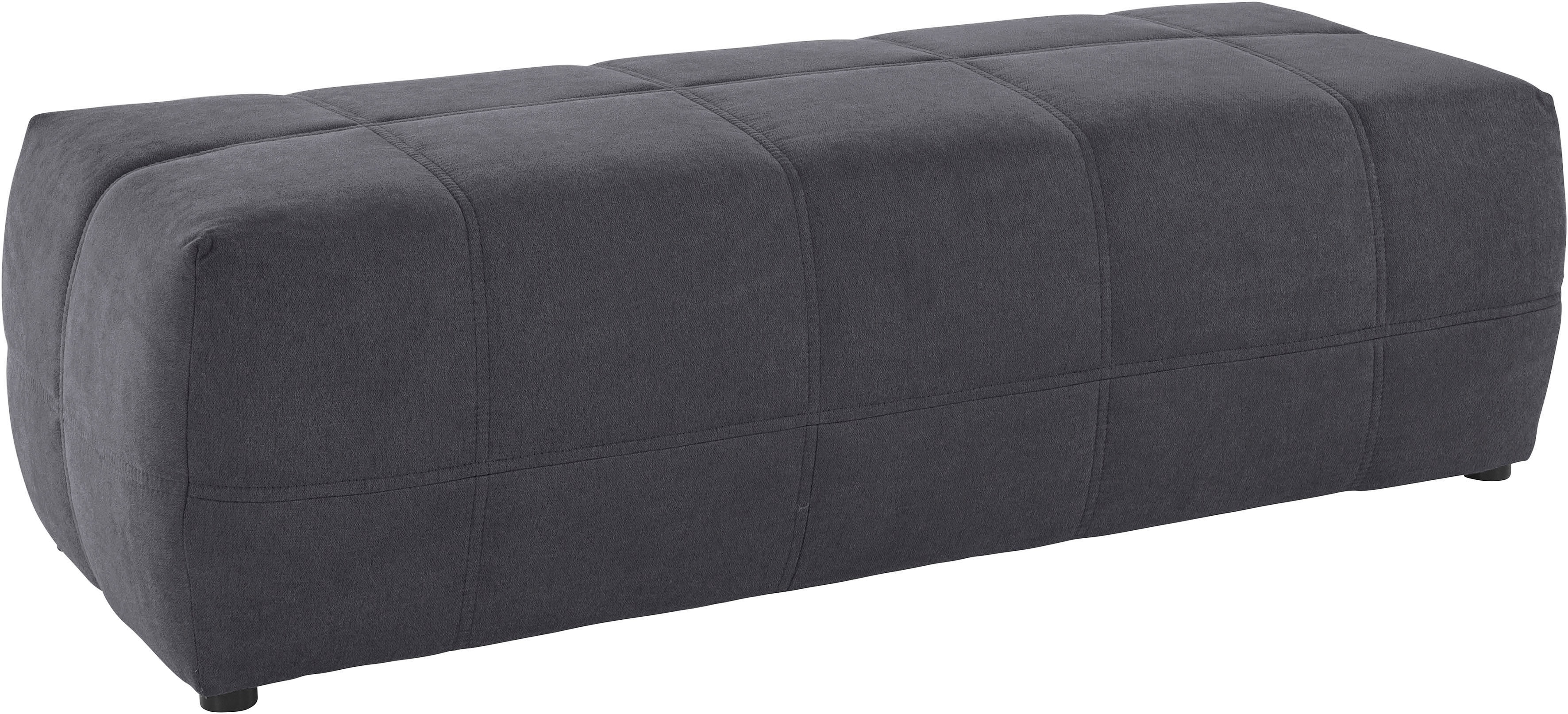 DOMO collection Hocker "BRANDON, komfortabel" große Ausführung passend zu "Brandon", auch in Cord