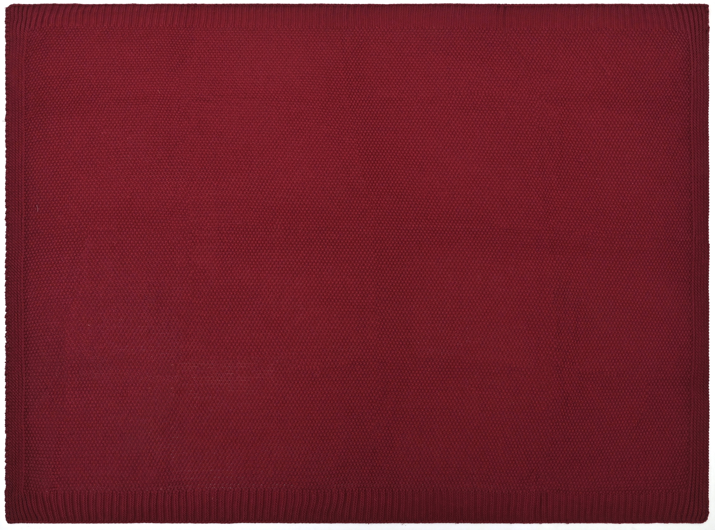 OTTO home Wohndecke »Phelon« 100% Baumwolle, Trendiges Strickmuster, 130 × 170 cm, 540 g/m², weich