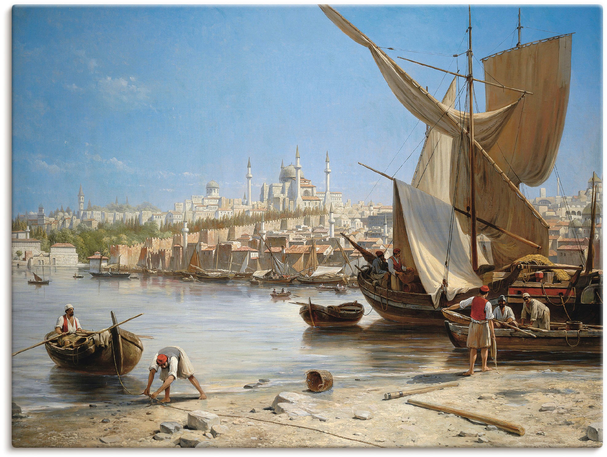 Artland Wandbild »Konstantinopel.«, Boote & Schiffe, (1 St.), als  Leinwandbild, Wandaufkleber oder Poster in versch. Größen kaufen | BAUR