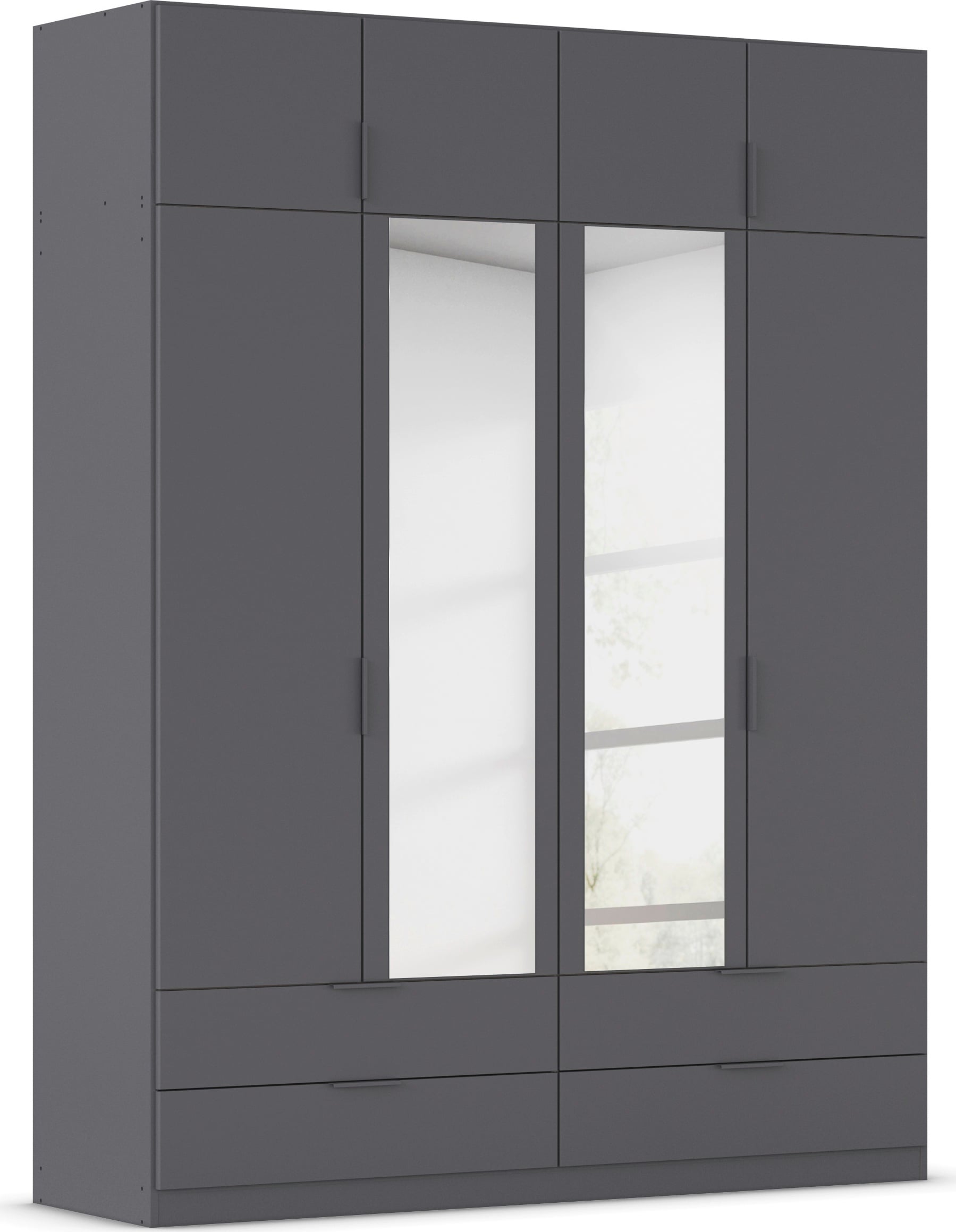 rauch Kleiderschrank "Drehtürenschrank Schrank Garderobe Ankleide Schlafzimmer LAGOA" 3 verschiedene Ausstattungen BASIC/CLASSIC/PREMIUM (inkl. SOFT-CLOSE), geräumige Schubladen, 3 Breiten, optional mit Aufsatz MADE IN GERMANY