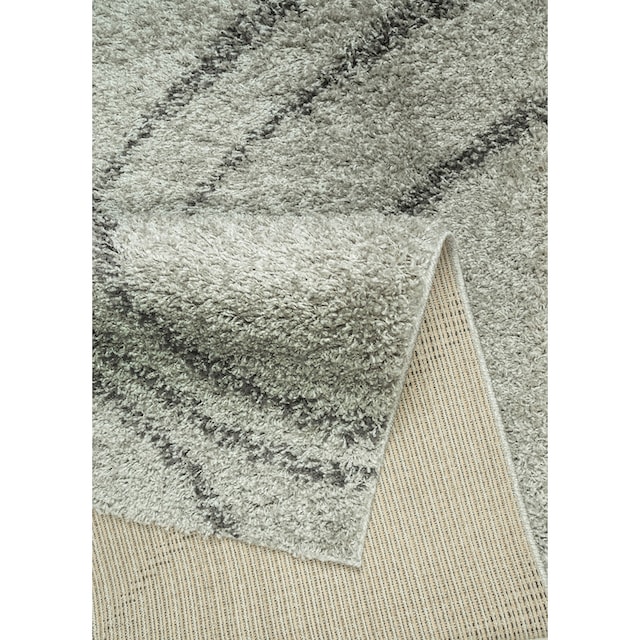 Home affaire Hochflor-Teppich »Nano«, rechteckig, modernes Wellen-Design,  Hochflor, besonders weicher Flor | BAUR