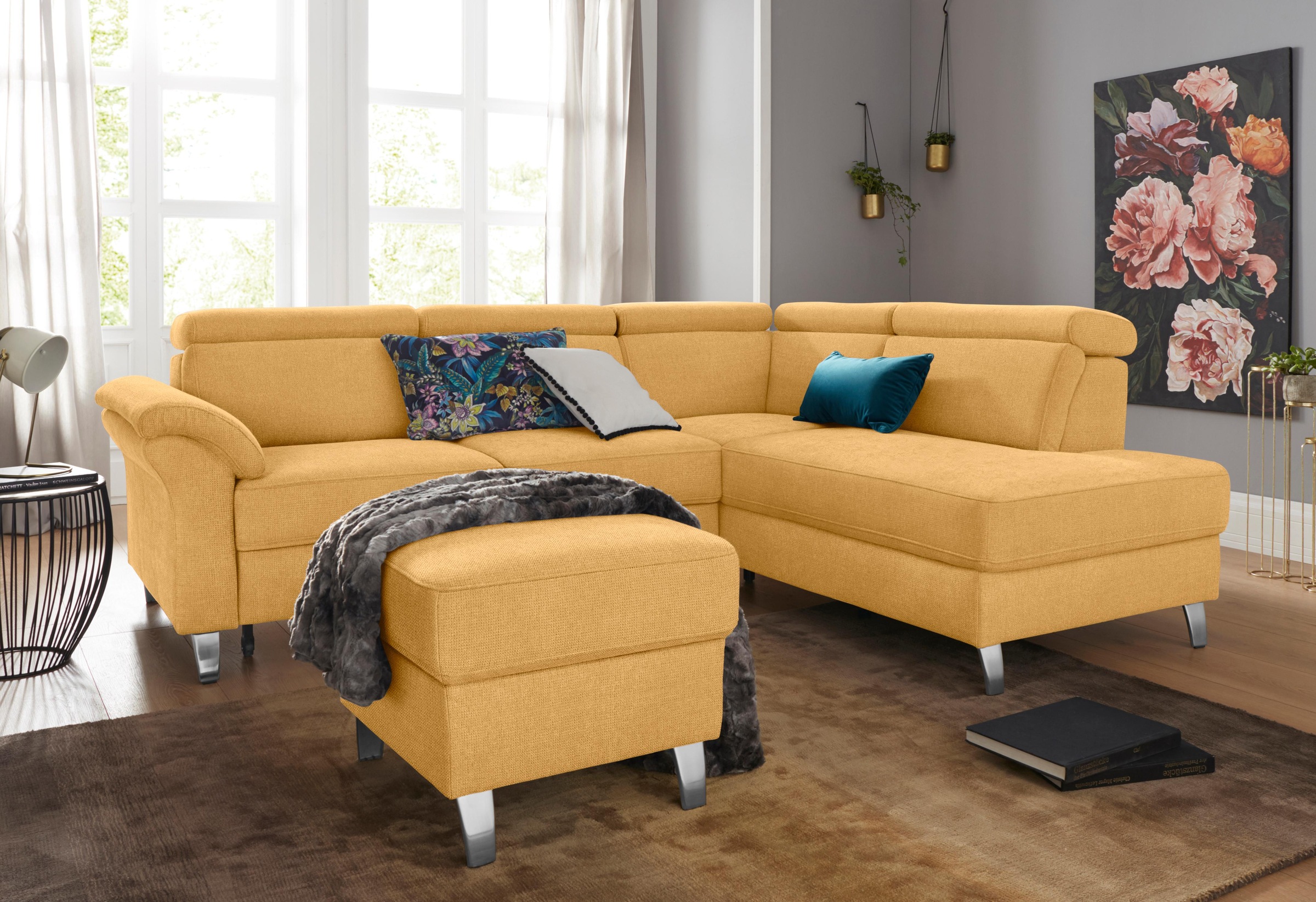 sit&more Ecksofa »Arngast L-Form«, inklusive Kopfteilverstellung und Federkern