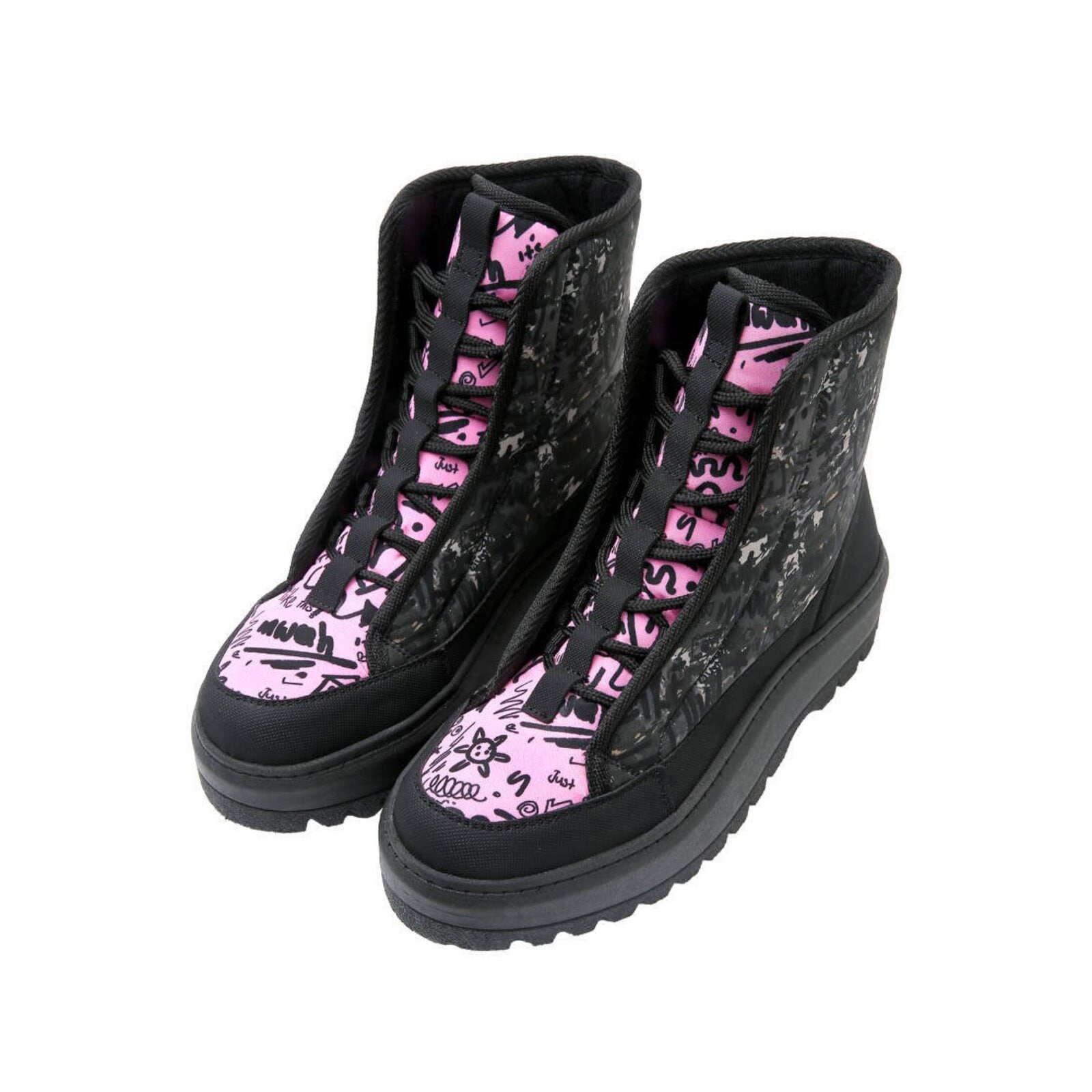 DOGO Winterstiefel »Shelly Boots Schnürstiefel Doodle Camo Damen Stiefeletten«  Handgefertigt