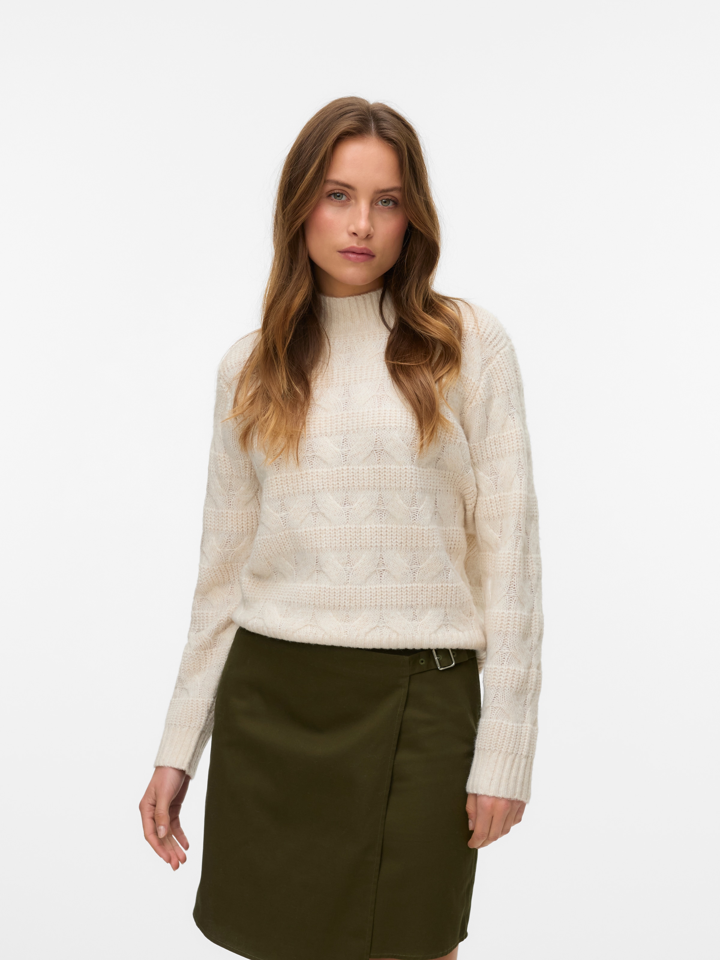 Vero Moda Strickpullover »VMVIRGO LS HIGHNECK PULLOVER BF«