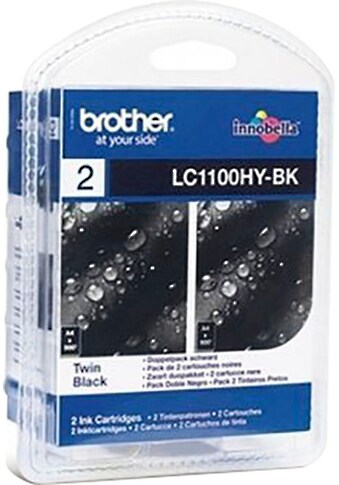 Brother Tintenpatrone »LC-1100HY-BK Twin Pack«...