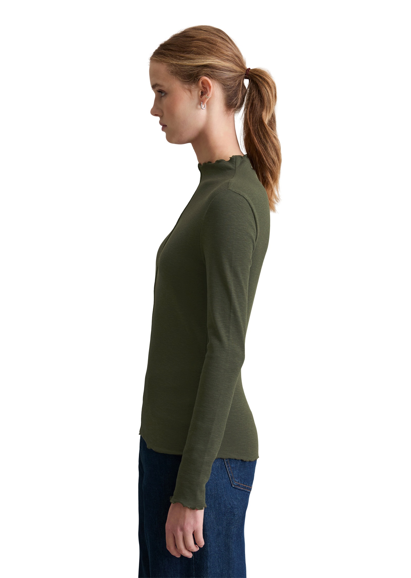 Marc O'Polo DENIM Langarmshirt »aus Organic Cotton-Stretch-Jersey«