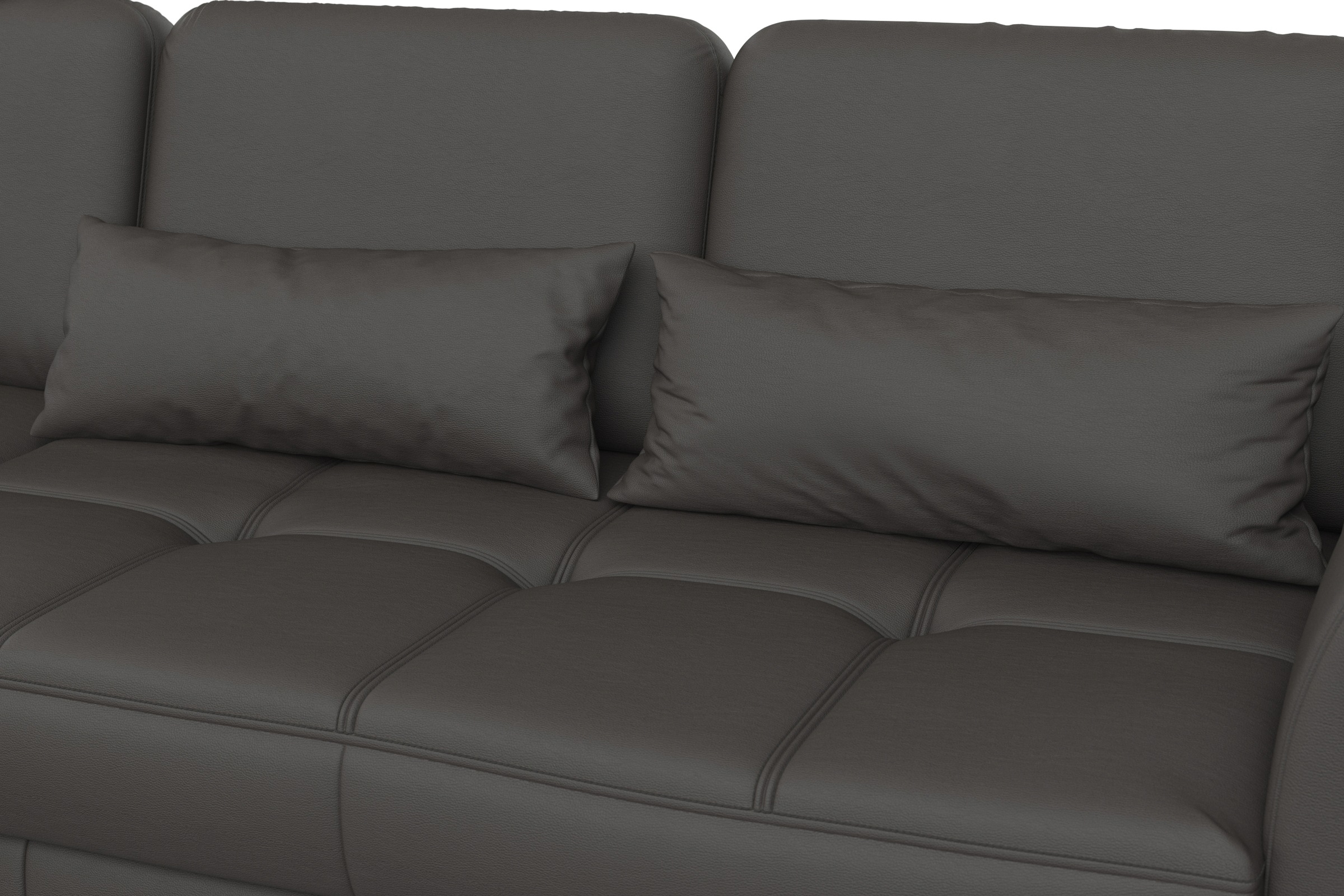 sit&more Ecksofa »Bendigo L-Form«, inklusive Sitztiefenverstellung, Bodenfreiheit 15 cm, in 2 Fußfarben