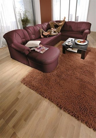 DOMO collection Wohnlandschaft »Papenburg, zeitlose Rückensteppung, elegante Formensprache, U-Form«, in großer Farbvielfalt, wahlweise mit Bettfunktion