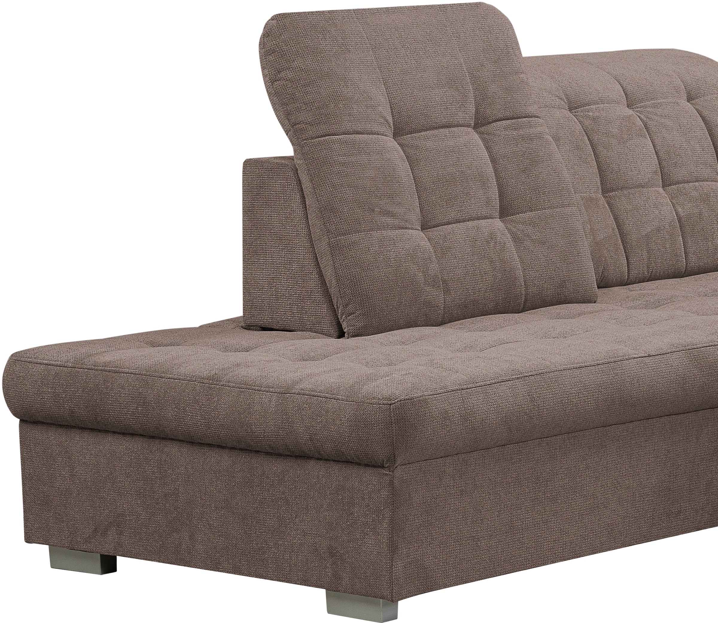 WERK2 Wohnlandschaft »Kordula-New U-Form«, Sofa in U-Form mit Schlaffunktion & Bettkasten, Schlafcouch