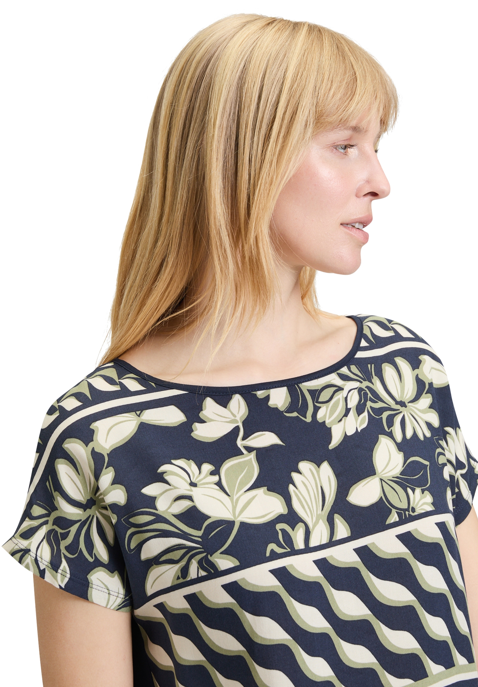 Betty Barclay Kurzarmshirt »Betty Barclay Basic Shirt mit Schleifenknoten«, (1 tlg.)