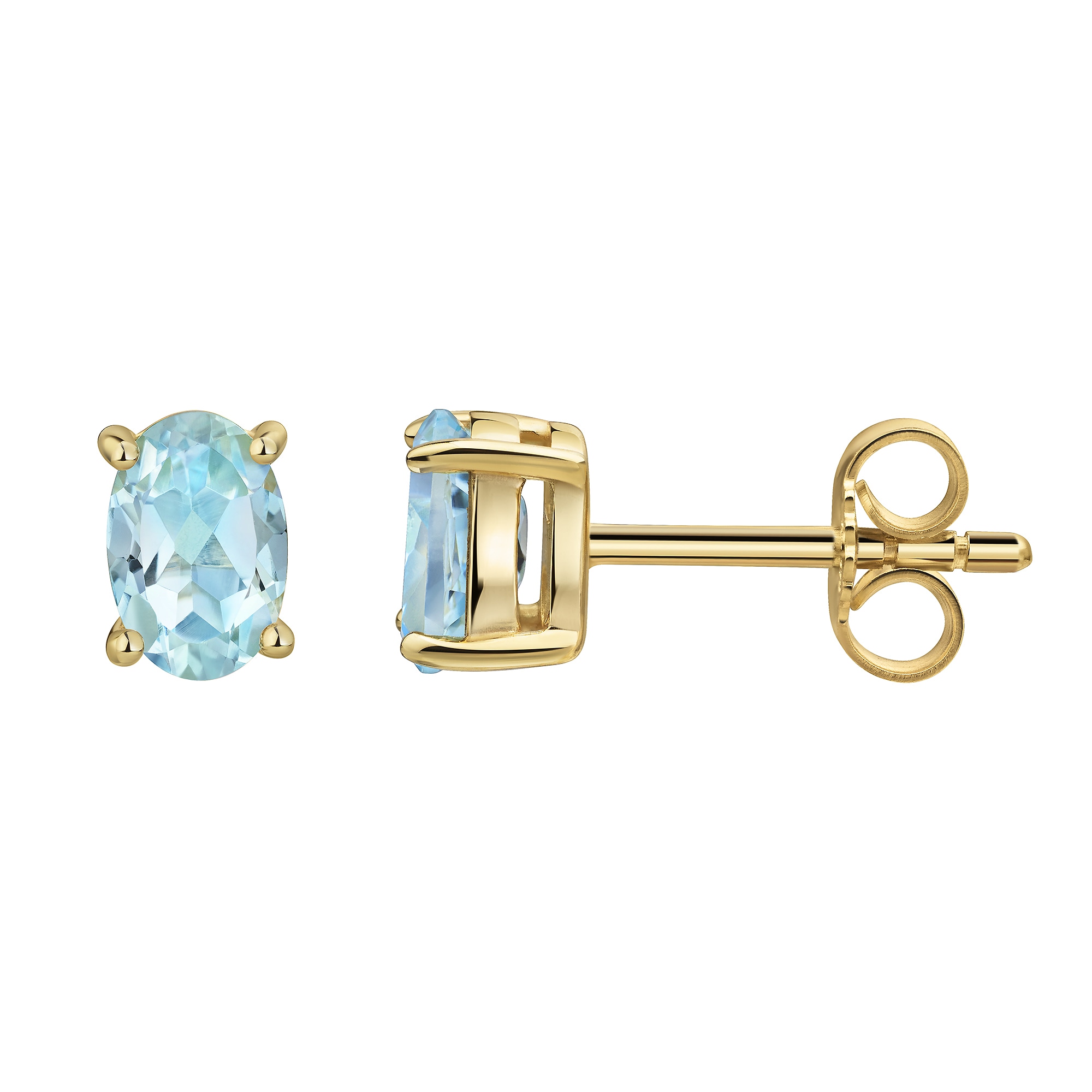 Paar Ohrstecker CELESTA, blau (gelb, blau), Ohrringe, Damen, one-size, Gold