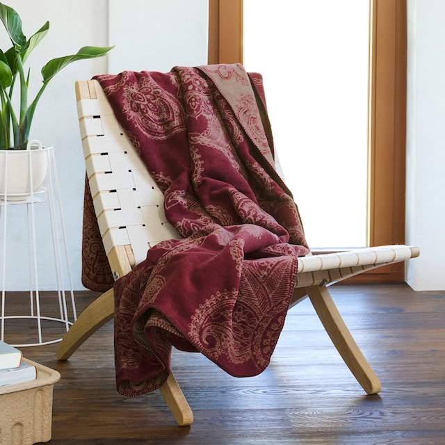 IBENA Wohndecke »Jacquard Decke Salem«, mit elegantem Paisley Muster auf  Rechnung | BAUR