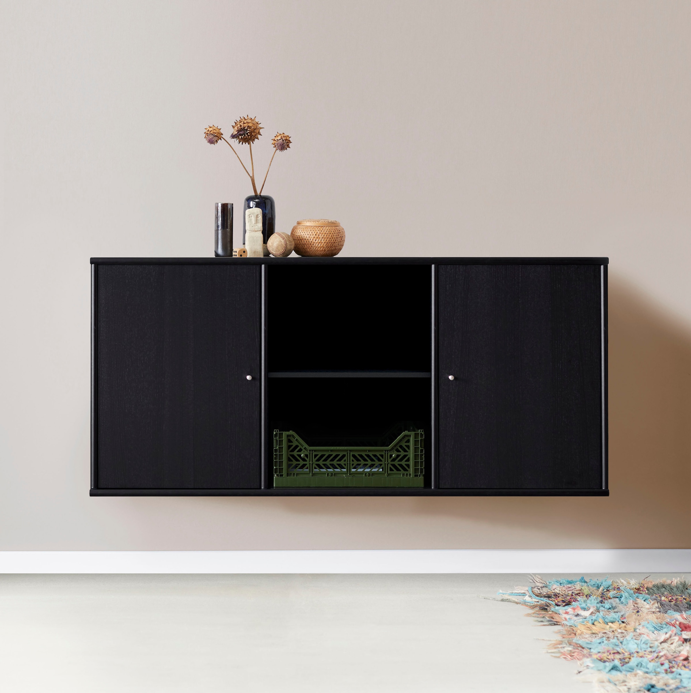 Hammel Furniture Sideboard "Mistral, Hochwertig Schrank, hängend/stehend montierbar", mit zwei Türen, B: 133 cm, anpassu