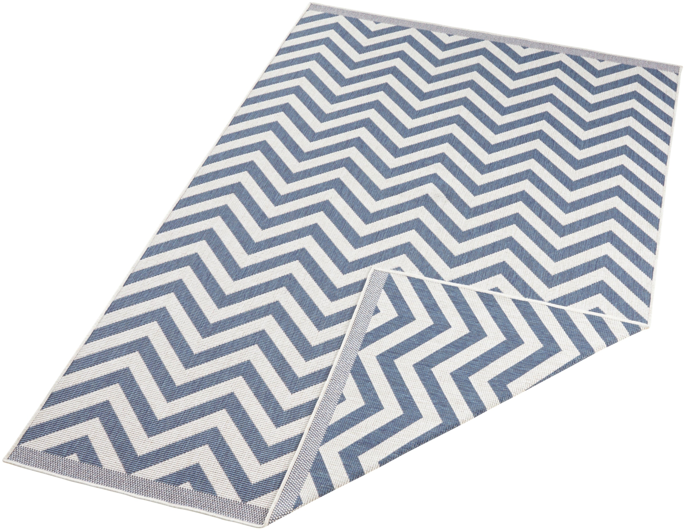 NORTHRUGS Teppich »Palma Wendeteppich«, rechteckig, 5 mm Höhe, In-& Outdoor, Wetterfest, Balkon, Läufer, Wohnzimmer, Wasserfest