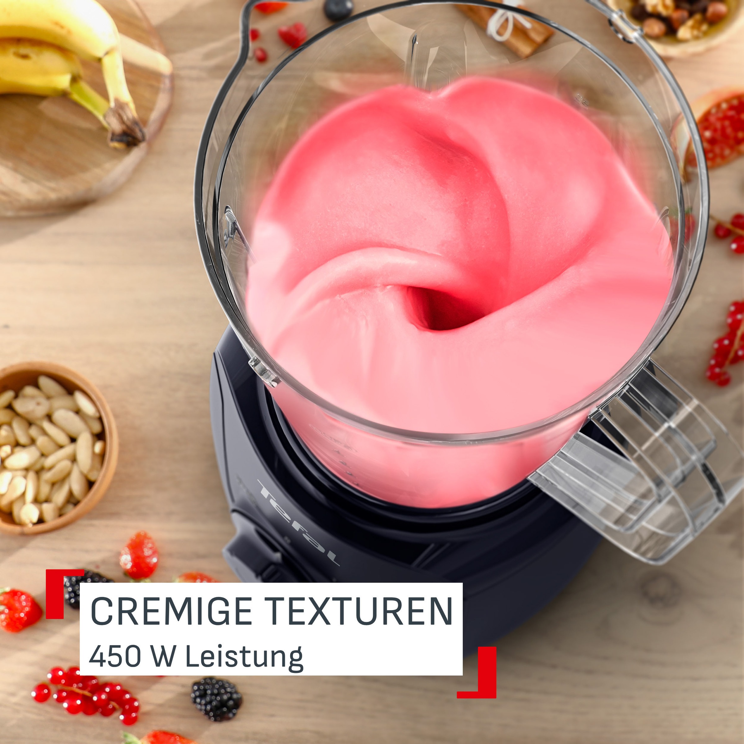 Tefal Standmixer »Blendforce Essential« 450 W 1 L, 2 Geschwindigkeitsstufen, Pulsmodus, inkl. Zerkleinerer