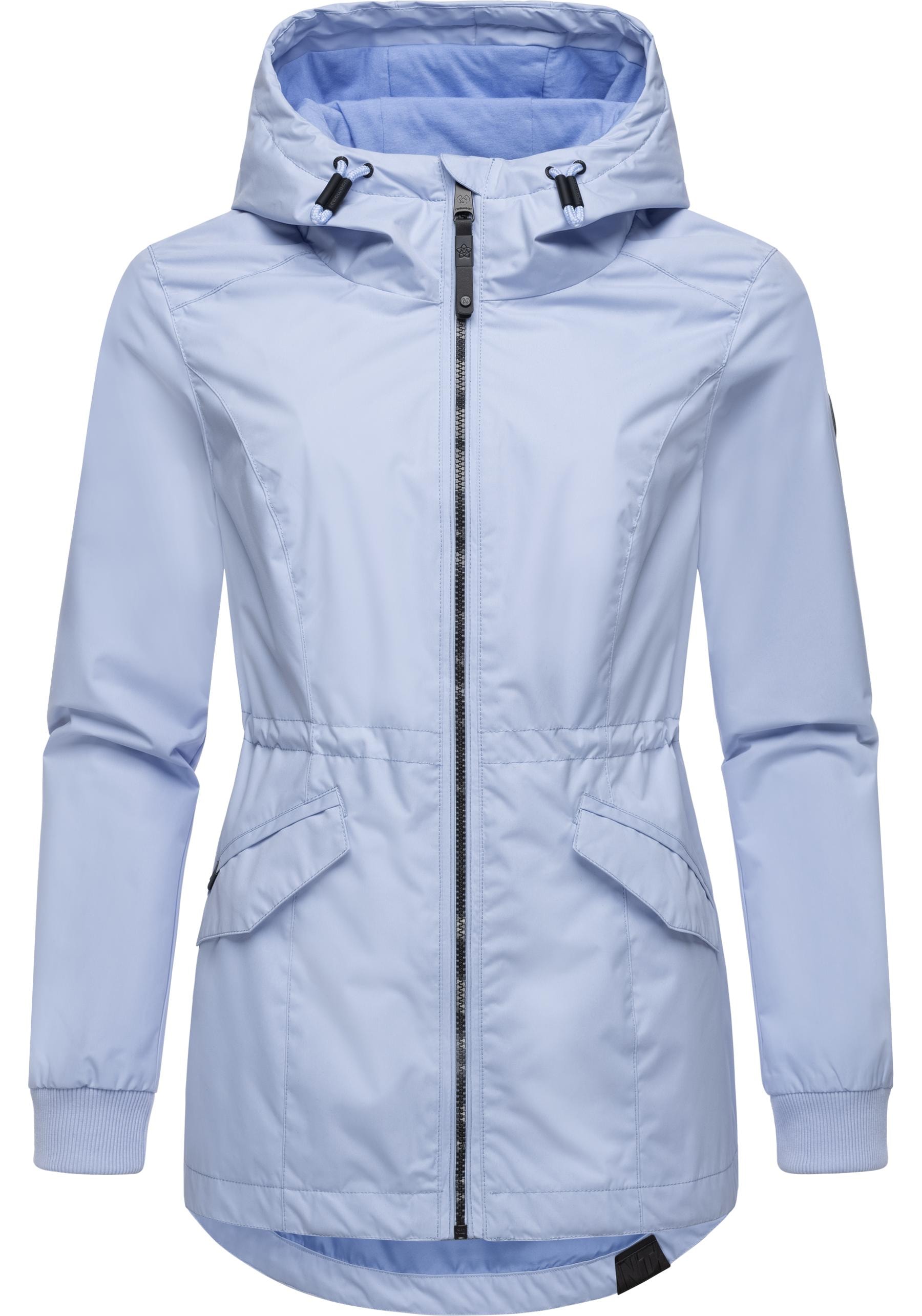 Ragwear Outdoorjacke "Dowey A", mit Kapuze, Wasser- und winddichte Damen Jacke mit Taillenzugband