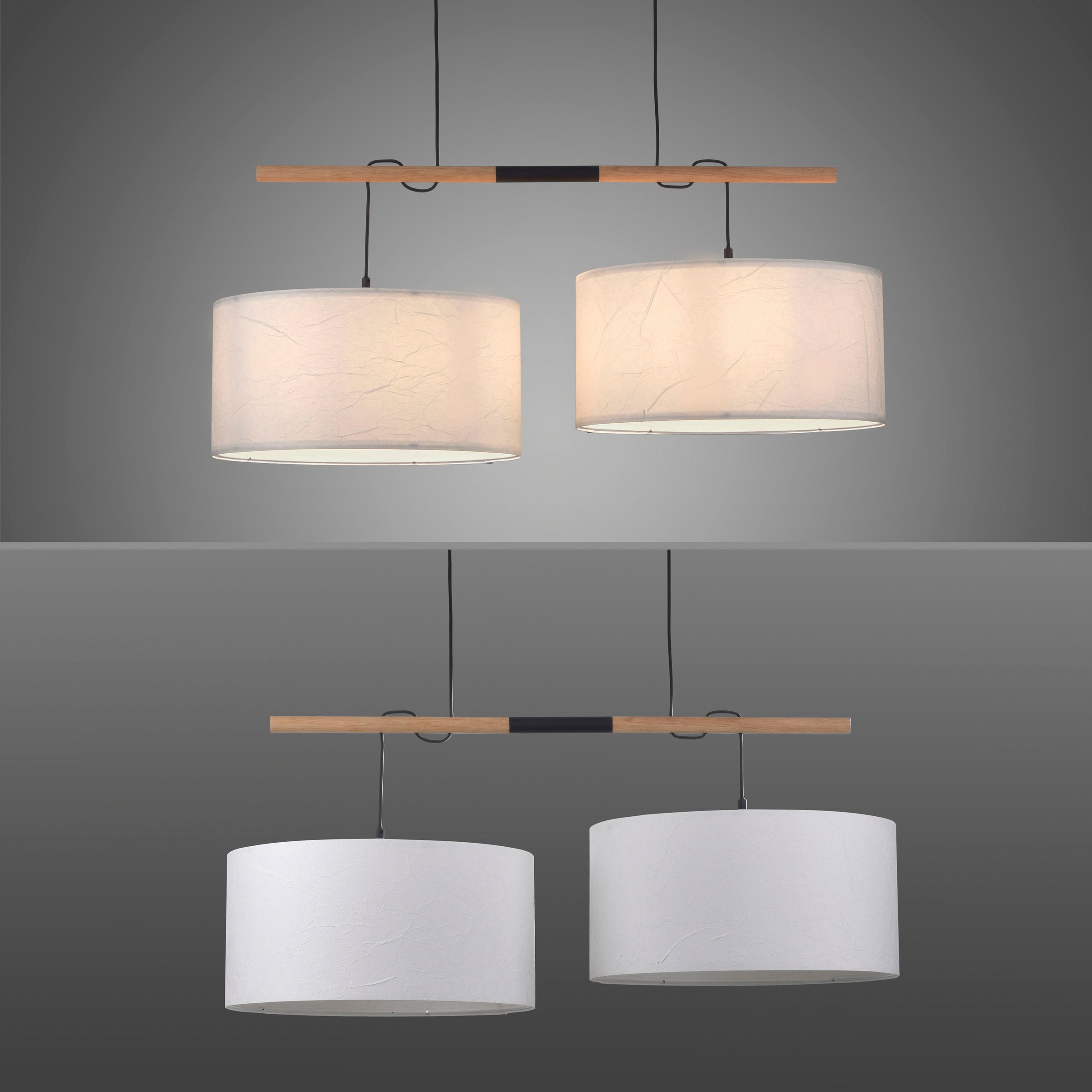 JUST LIGHT Pendelleuchte »GREEN SOFI«, 2 flammig, Leuchtmittel E27 | ohne Leuchtmittel