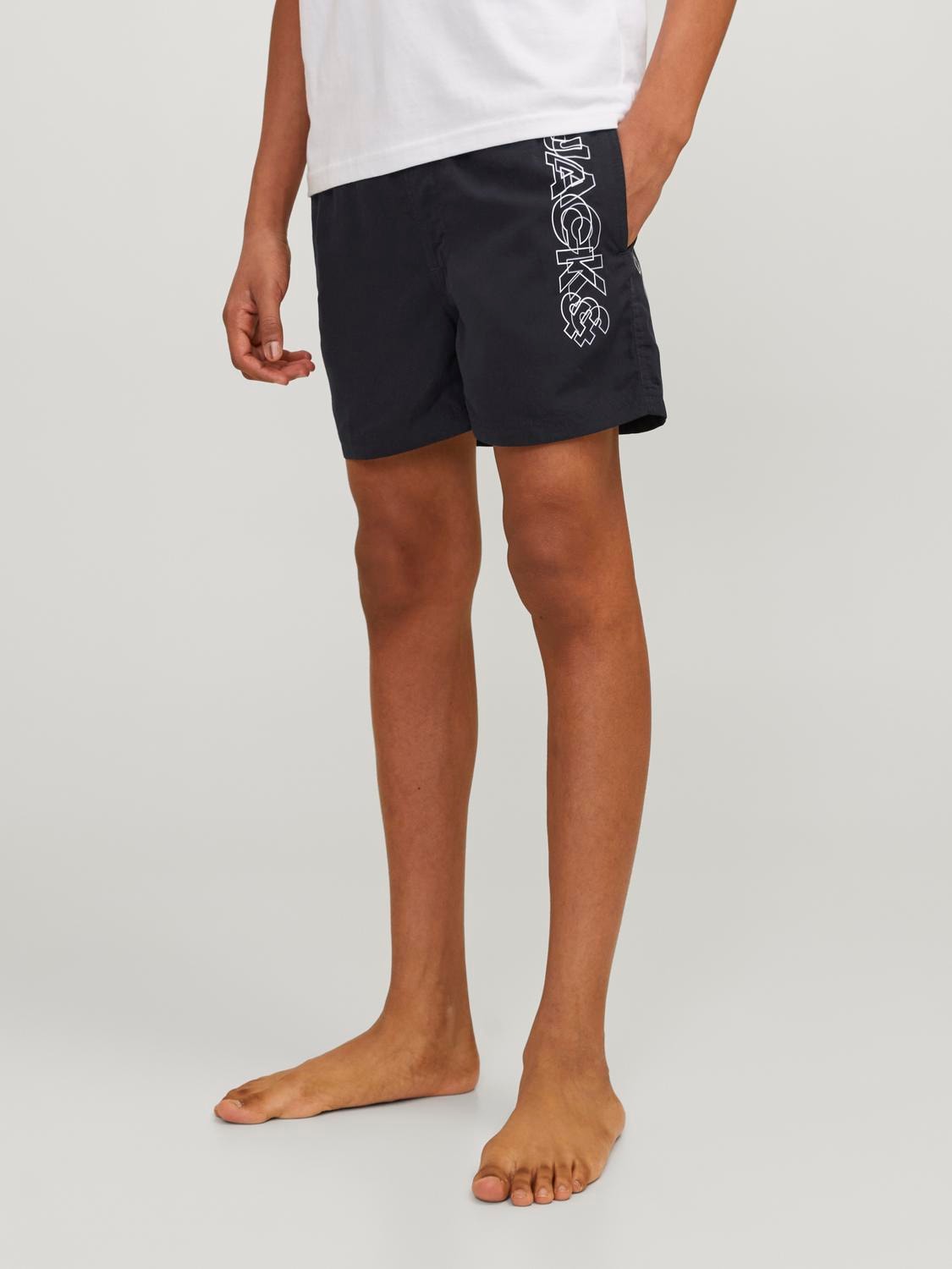 Jack & Jones Junior Badeshorts »JPSTFIJI JJSWIM DOUBLE LOGO LY SN JNR«