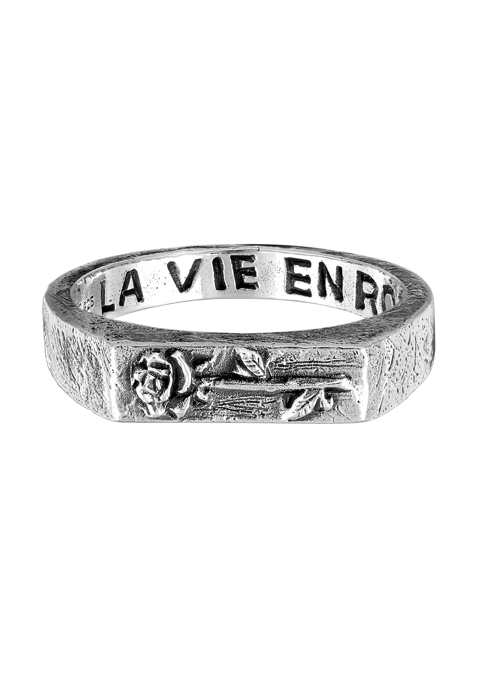 HAZE & GLORY Siegelring »Ring Siegelring - La vie en rose 925 Silber«