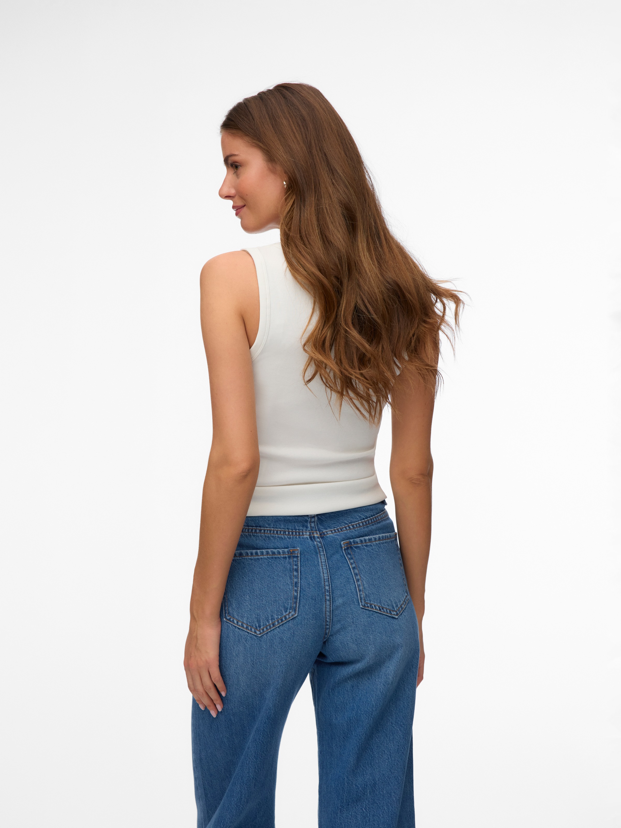 Vero Moda Tanktop "VMCHLOE SL SHORT TANK TOP NOOS" Baumwollmischung günstig online kaufen