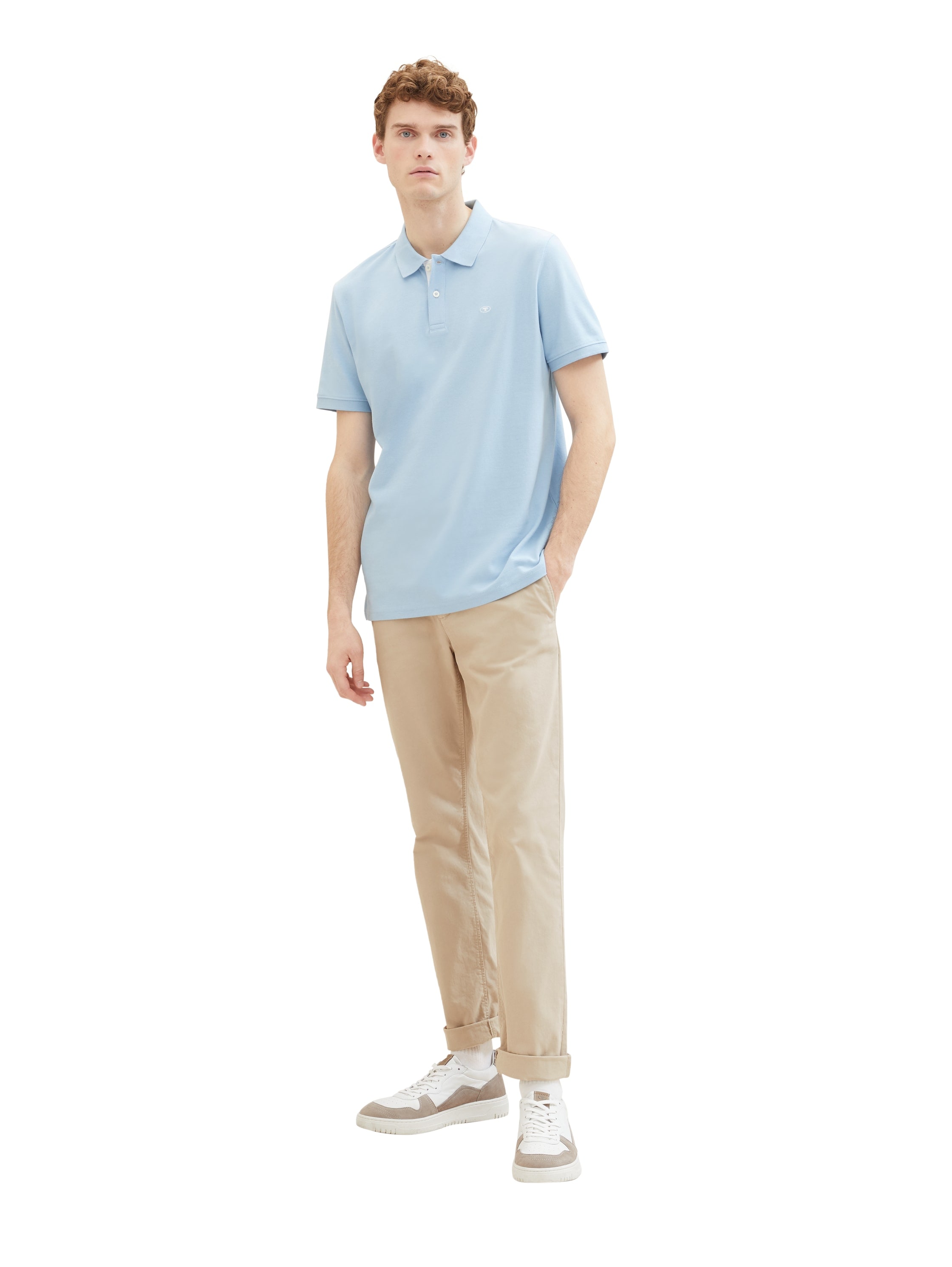 TOM TAILOR Poloshirt, mit farblich hervorgehobener Knopfleiste