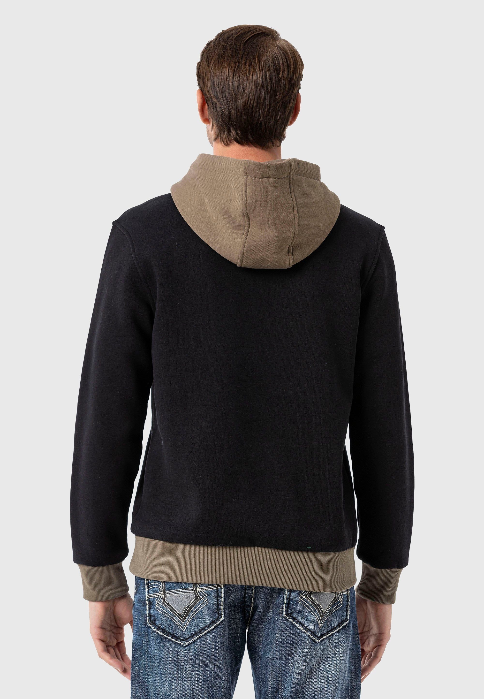 Cipo & Baxx Kapuzenpullover »Sweatshirts«, im Kontrast-Look