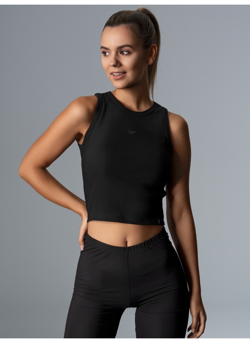 Trigema Crop-Top "TRIGEMA Cropped Top aus elastischem Doppelripp" 1 Stk. tl günstig online kaufen
