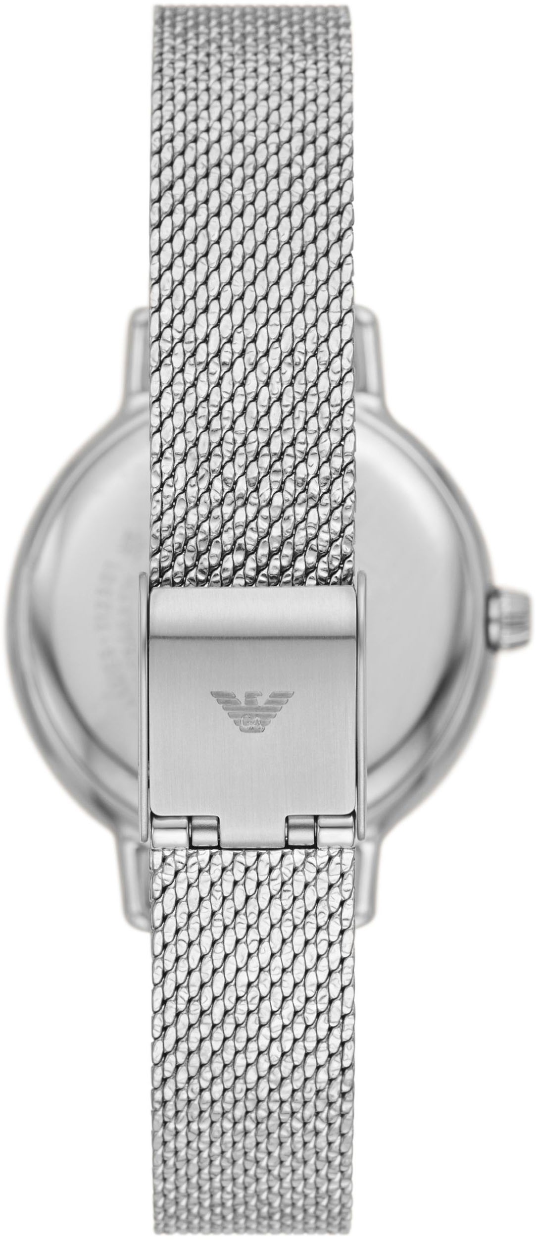 Emporio Armani Quarzuhr, Armbanduhr, Damenuhr, analog, Edelstahlarmband